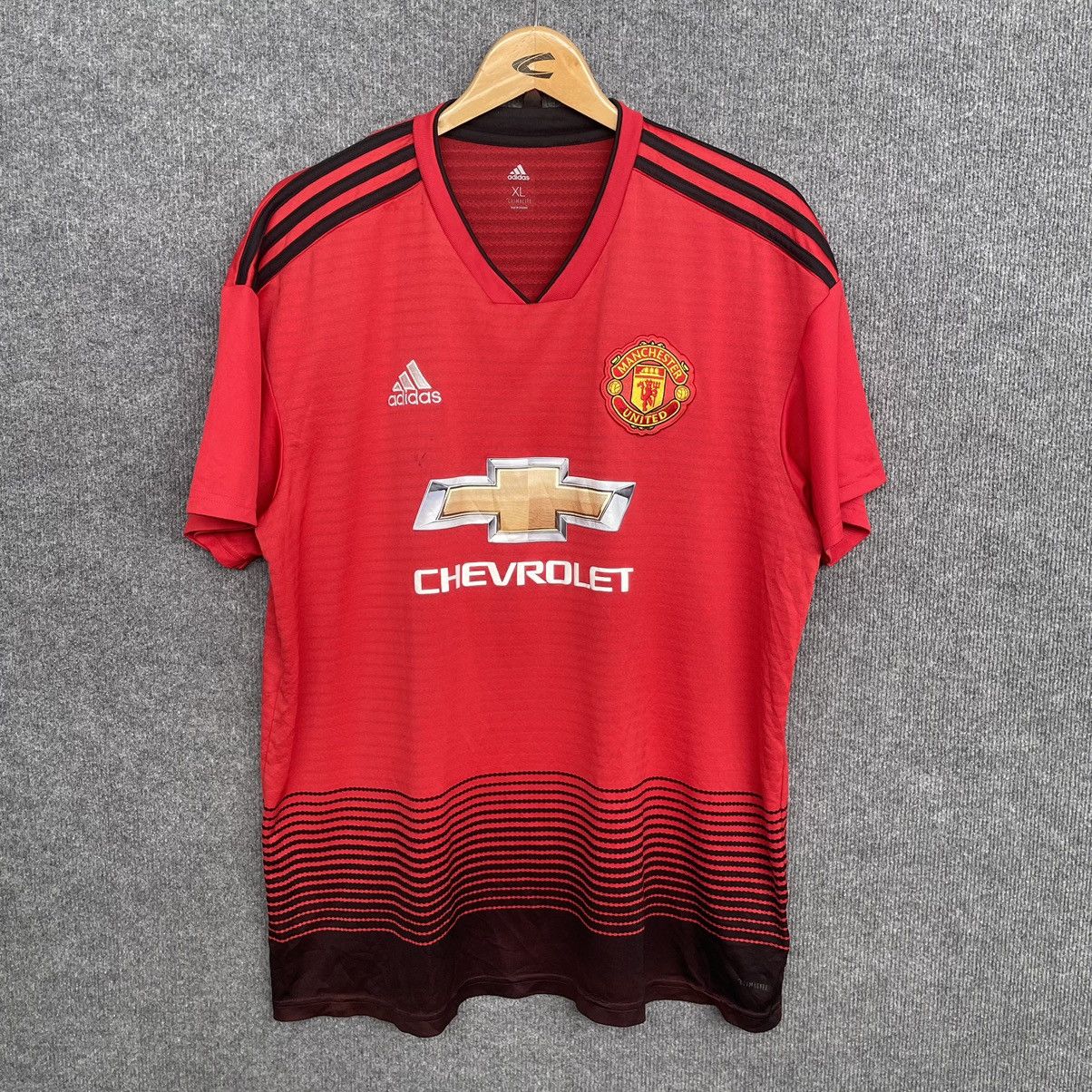 Adidas MANCHESTER UNITED 2018 2019 HOME KIT JERSEY Size US XL / EU 56 / 4 - 1 Thumbnail