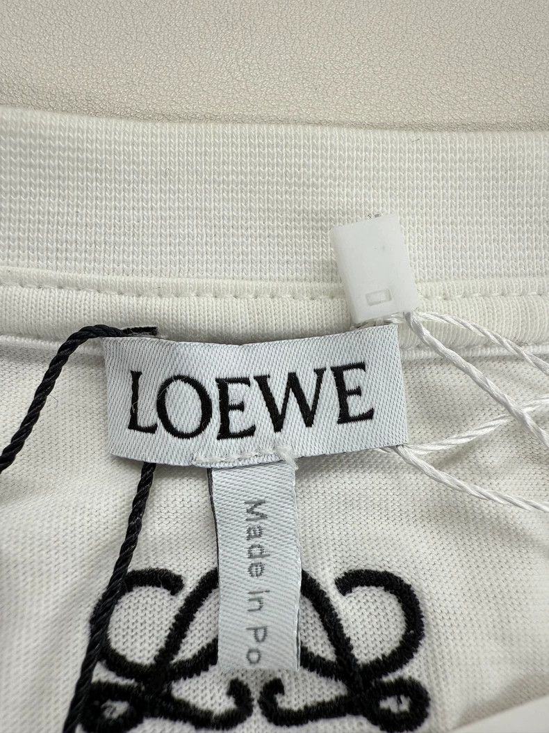 Loewe LOEWE White embroidered T-shirt Size S / US 4 / IT 40 - 3 Thumbnail