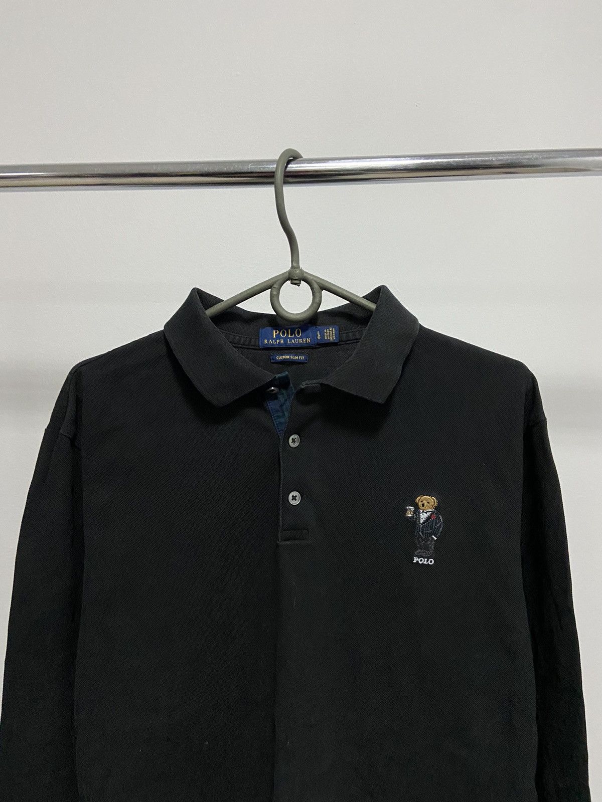 Polo Ralph Lauren × Vintage Polo Bear Ralph Lauren Vintage longsleeve buttons Logo Size US L / EU 52-54 / 3 - 2 Thumbnail