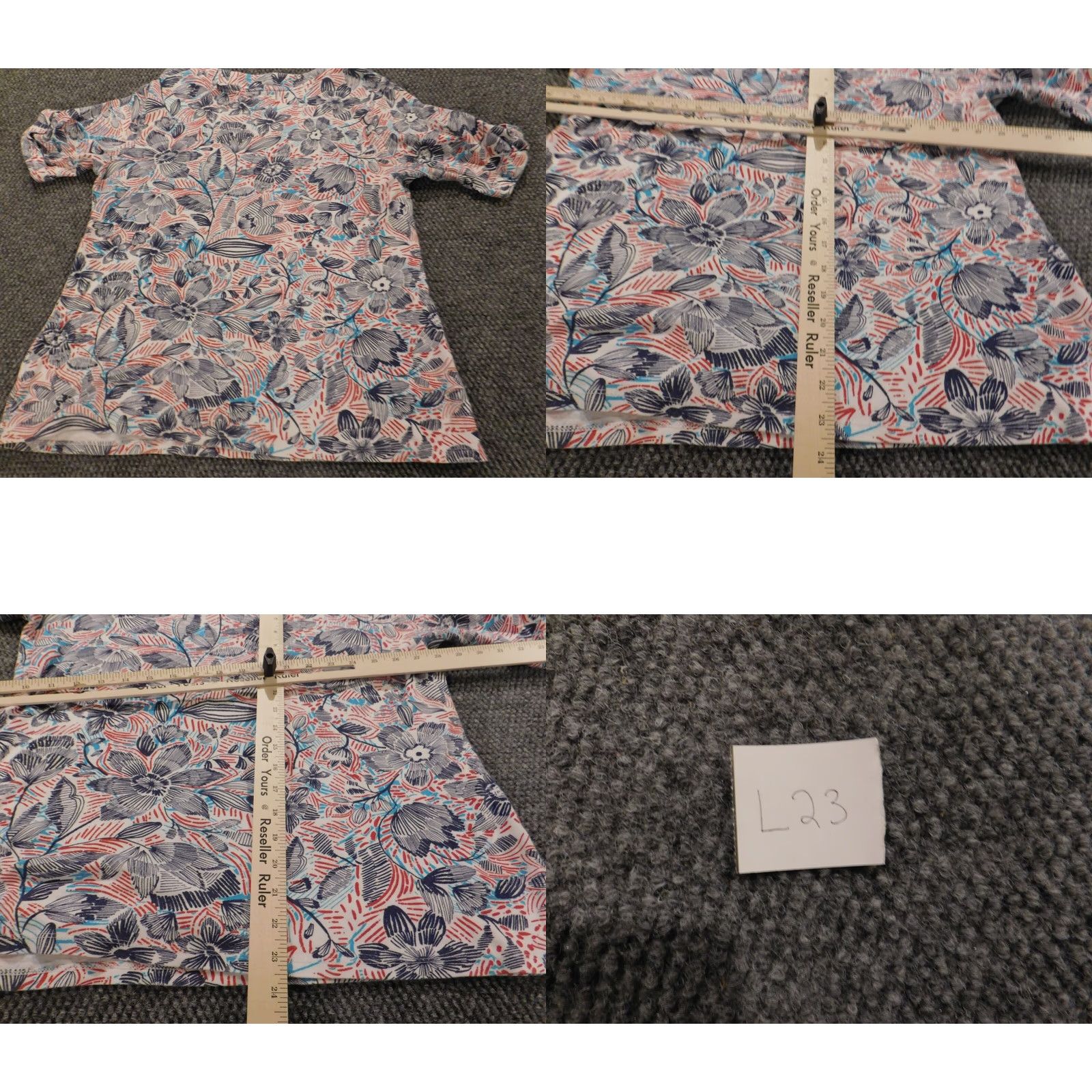 Croft & Barrow Croft & Barrow Womens Blouse XL pink floral pullover top Size XL / US 12-14 / IT 48-50 - 8 Thumbnail