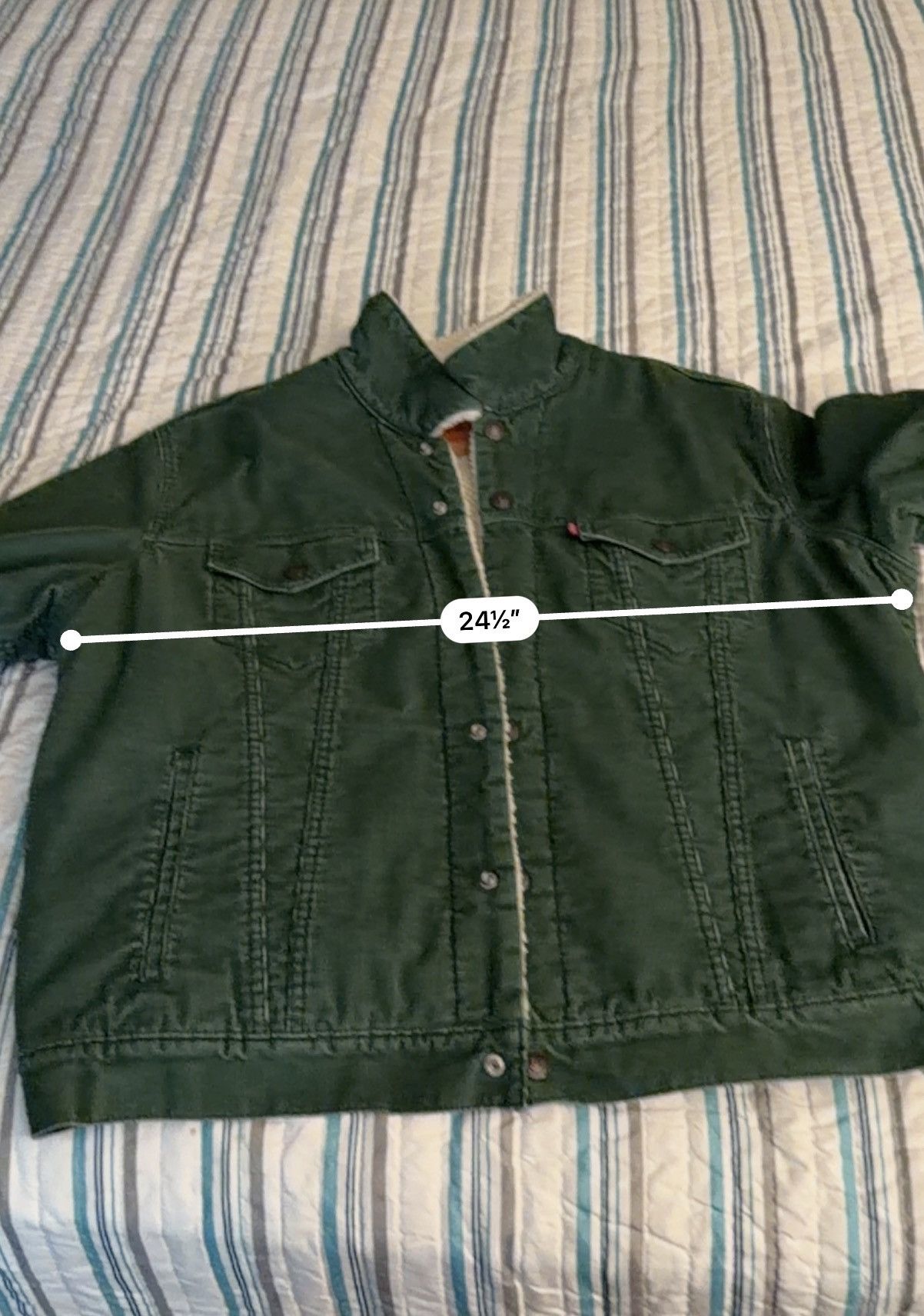 Levi's Levi’s Corduroy Green Faux-Shearling Jacket XL Size US XL / EU 56 / 4 - 9 Thumbnail