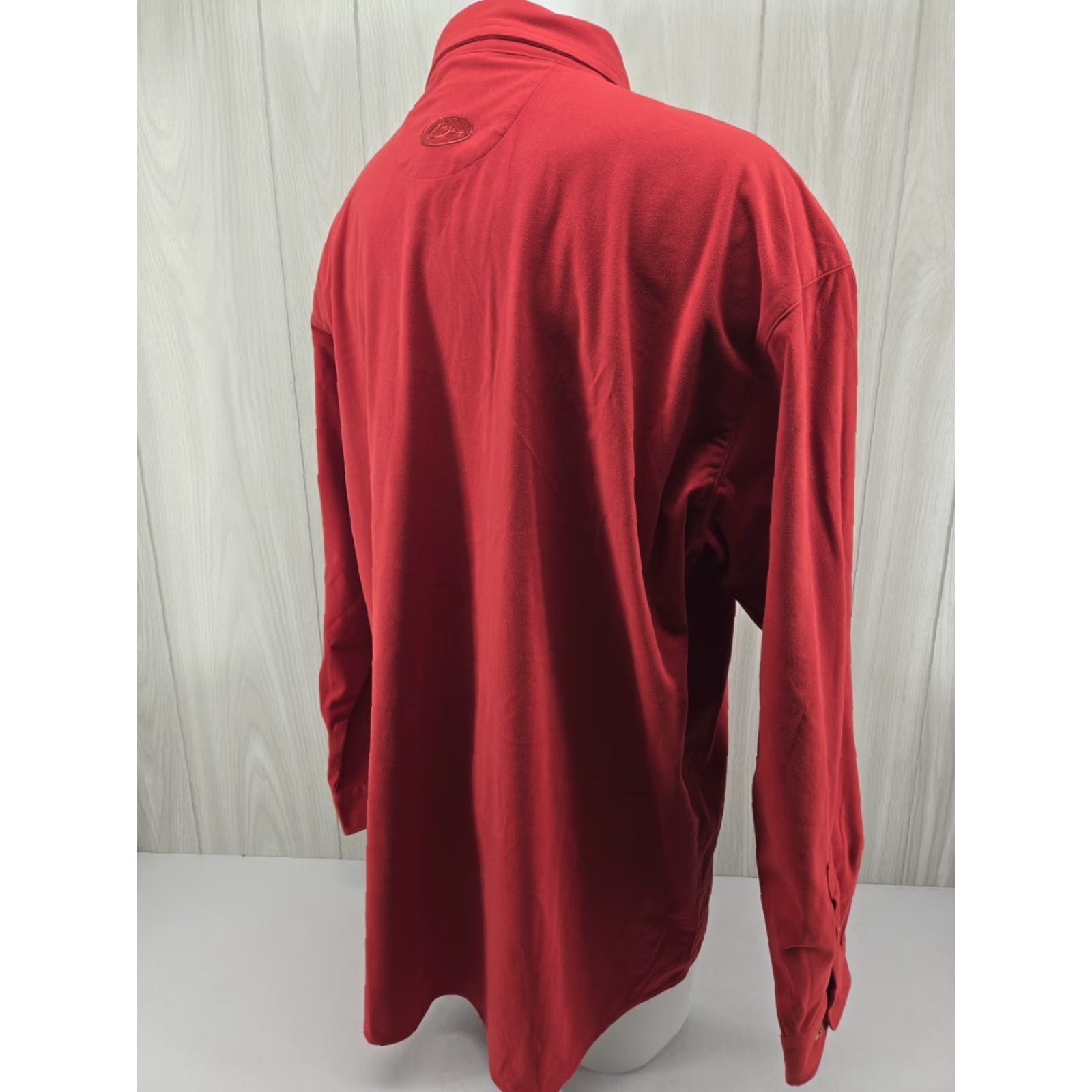 Vintage Drake Waterfowl Flannel Shirt Mens 2XL Red Polyester Button-Up Long Sleeve Casual Vintage: No Size US XXL / EU 58 / 5 - 7 Thumbnail