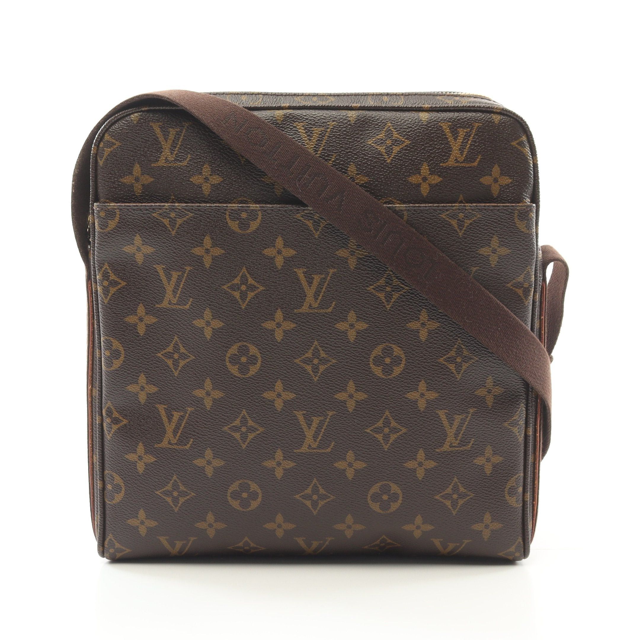 Louis Vuitton Louis Vuitton Trotteur Bobourg Monogram Shoulder Bag Leather Brown Size ONE SIZE - 1 Thumbnail