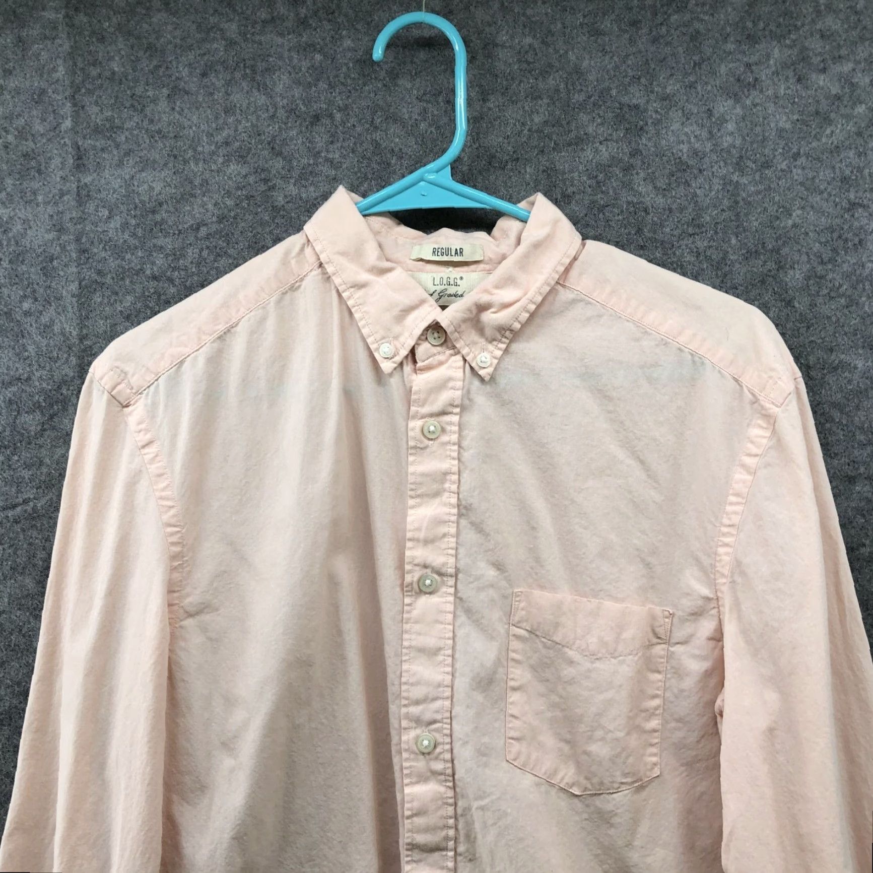 H&M H&M Lightweight Button-Down Shirt Mens M Light Pink Long Sleeve Cotton Regular Shirt Mens M Pink Cotton Button-Up Casual Classic Size US M / EU 48-50 / 2 - 3 Thumbnail