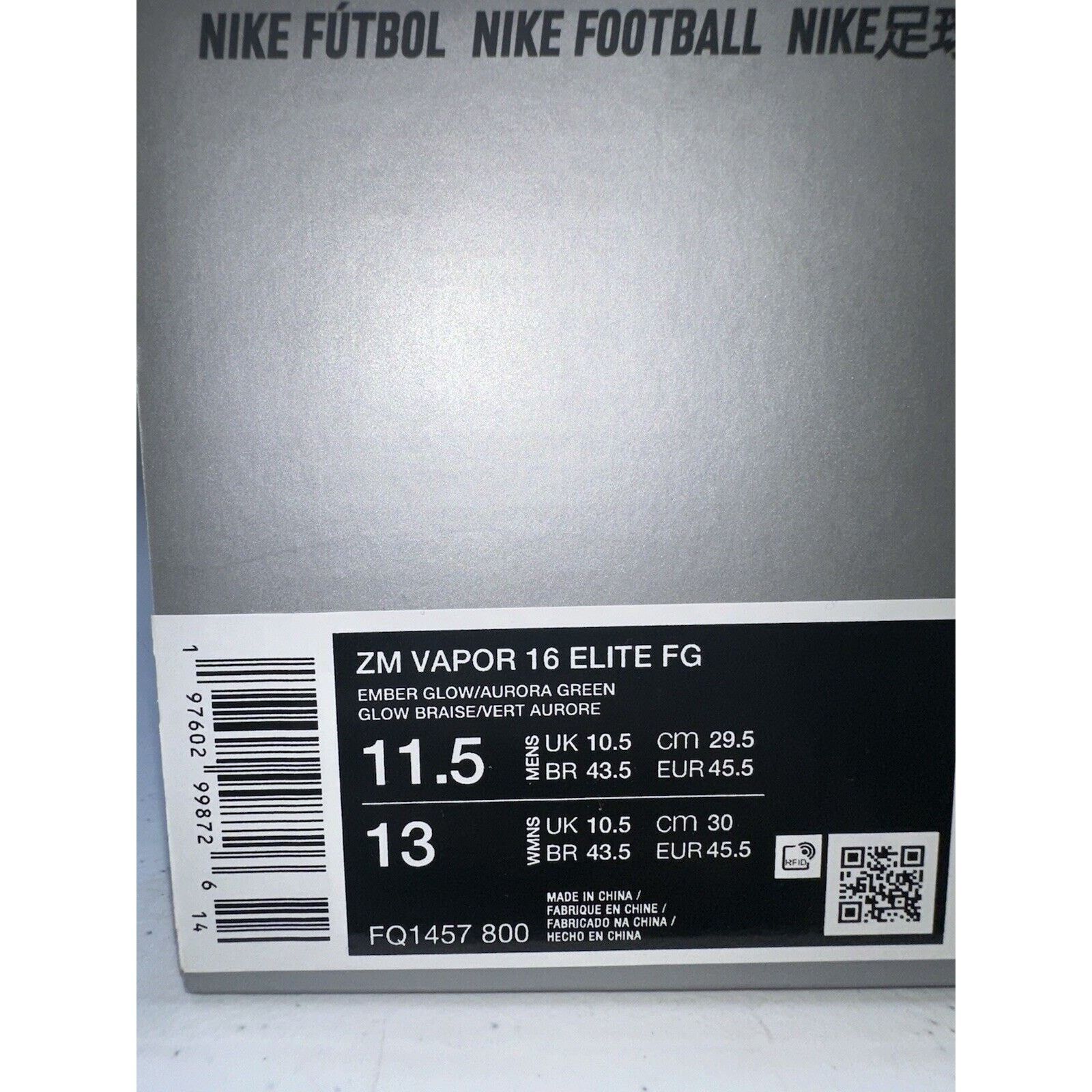Nike Nike Mercurial Vapor 16 Elite FG 11.5 Mad Energy FQ1457-800 Size US 11.5 / EU 44-45 - 7 Thumbnail