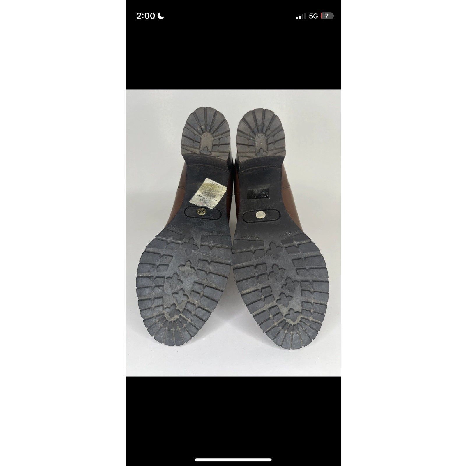 Sartore Sartore Paris Brown Leather Ankle Chelsea Vibram Heel Bootie Size US 7.5 / IT 37.5 - 7 Thumbnail