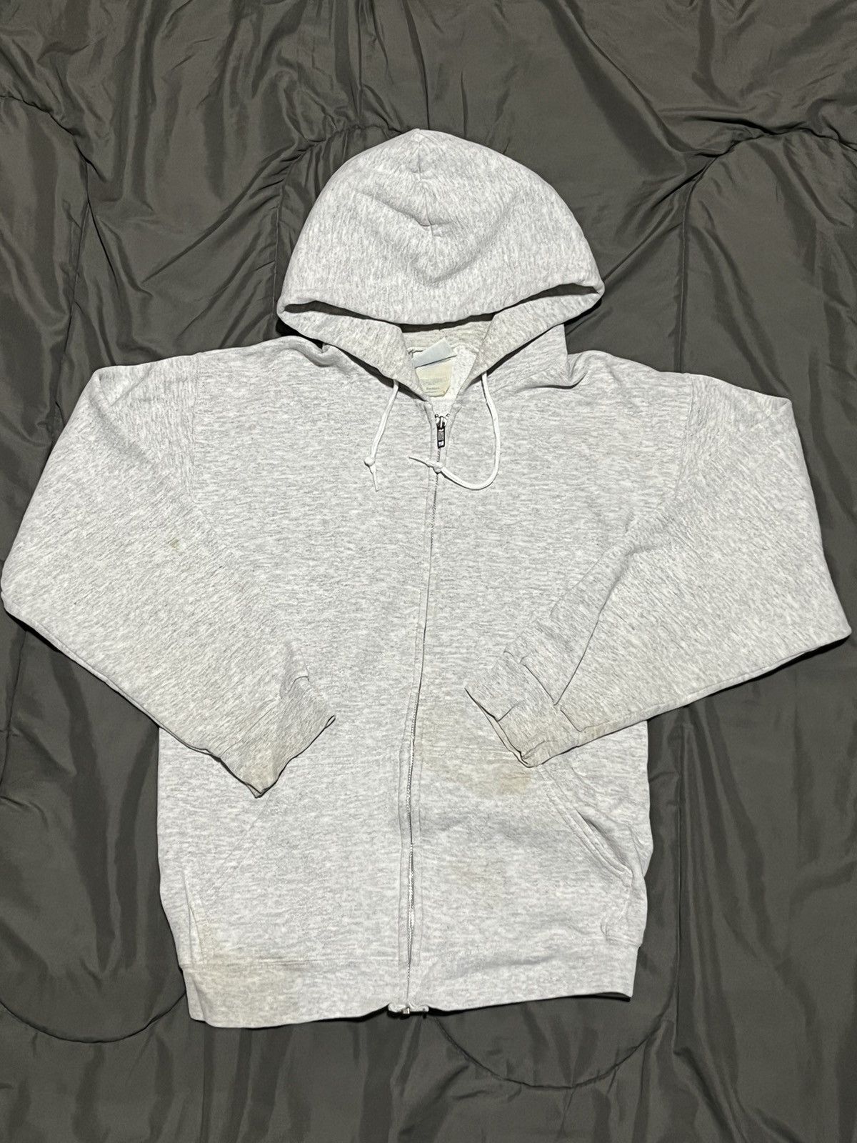 Vintage Gray Vintage Zip Up Hoodie Size US M / EU 48-50 / 2 - 1 Thumbnail