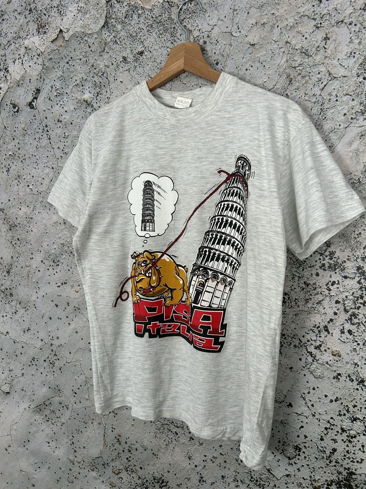 Vintage Vintage Pisa Tourist Graphic Promo Tee 90s Streetwear Baggy Size US M / EU 48-50 / 2 - 2 Thumbnail