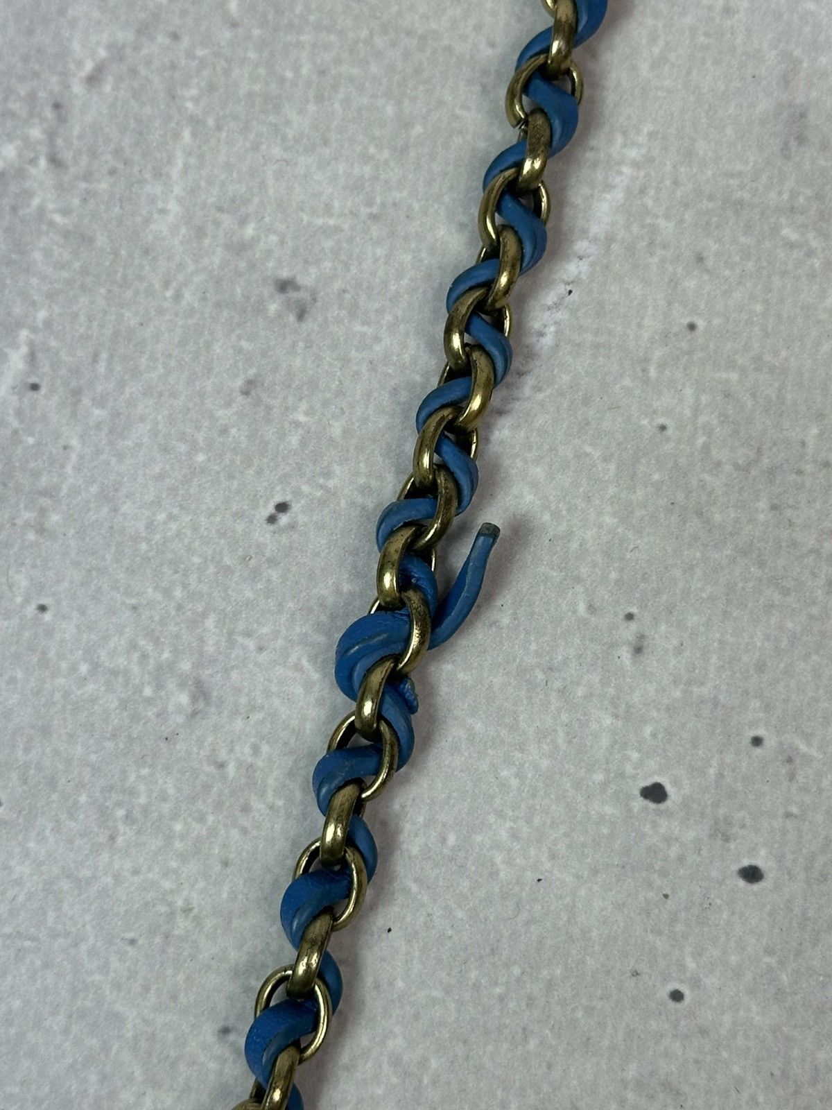 Mulberry Vintage Mulberry Leather Blue Handle Chain Mini Bag Size ONE SIZE - 5 Thumbnail
