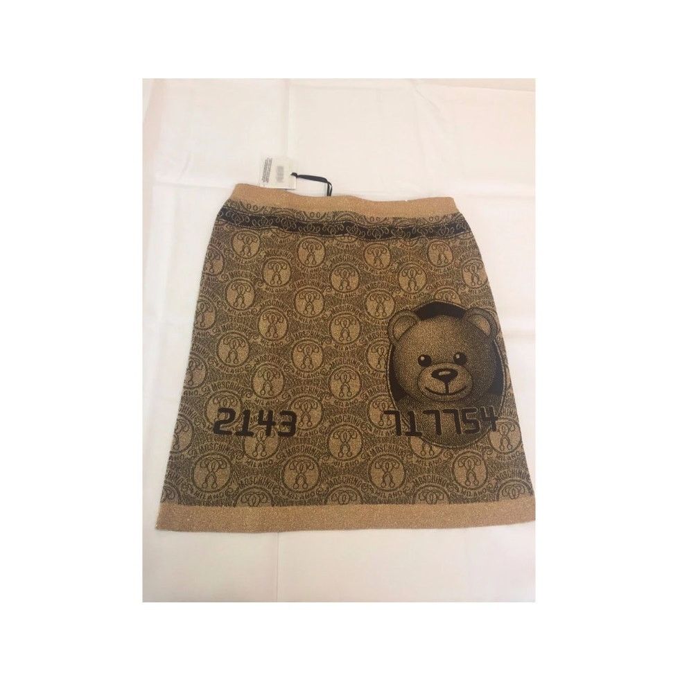 Moschino MOSCHINO COUTURE Jeremy Scott Teddy Bear Credit Card SKIRT Size 25" / US 0 / IT 36 - 3 Thumbnail