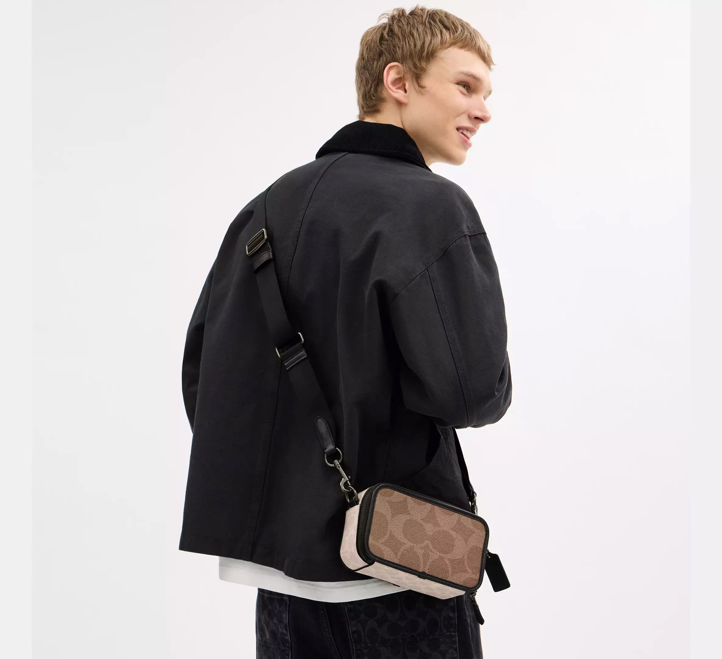 Coach Wyatt Crossbody Bag In Blocked Signature Canvas CAB80