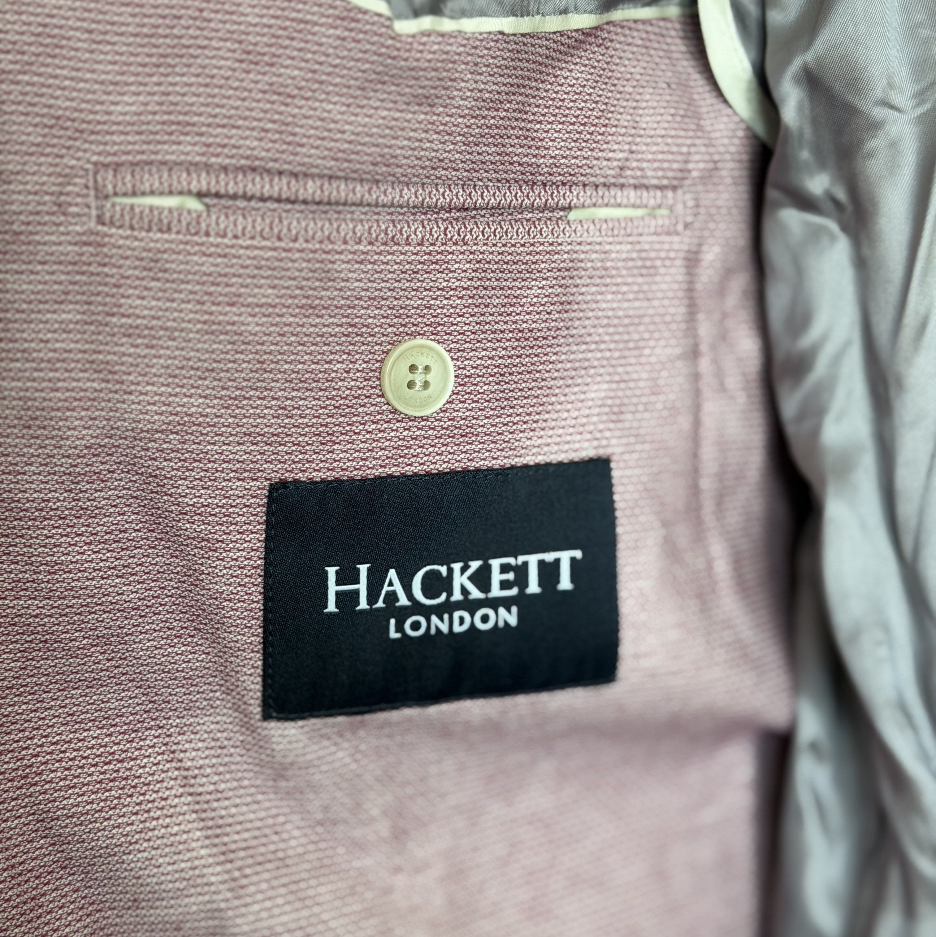 Hackett HACKETT London Textured Knit Blazer Jacket Color 280Berry Size 50R - 14 Thumbnail