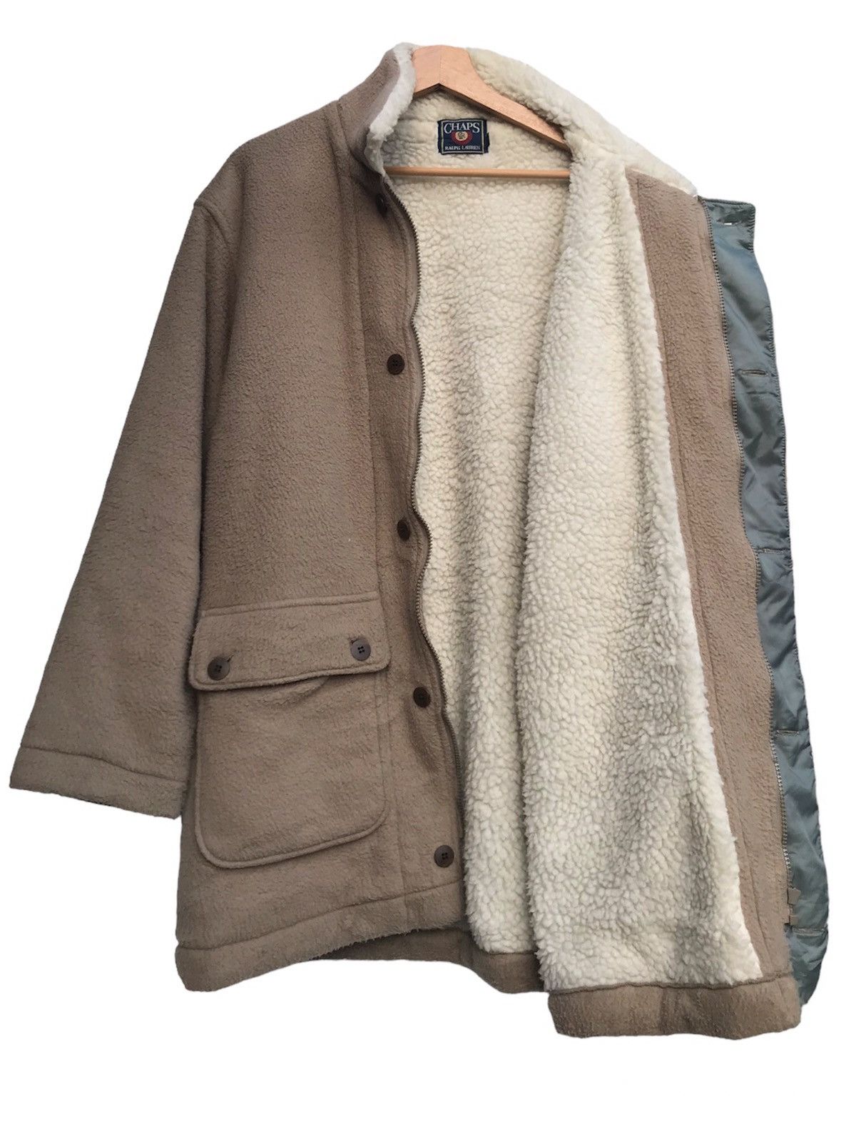 Chaps × Chaps Ralph Lauren × Ralph Lauren Vintage Chaps Ralph Lauren Field Coat Sherpa Fleece Lined Size US L / EU 52-54 / 3 - 3 Thumbnail
