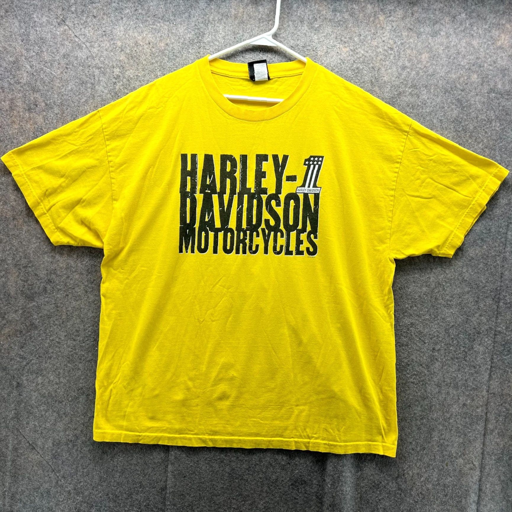 Harley Davidson VINTAGE Harley-Davidson Shirt Mens 2XL Yellow Crewneck Jamaica Y2K Logo T-Shirt Size US XXL / EU 58 / 5 - 2 Thumbnail
