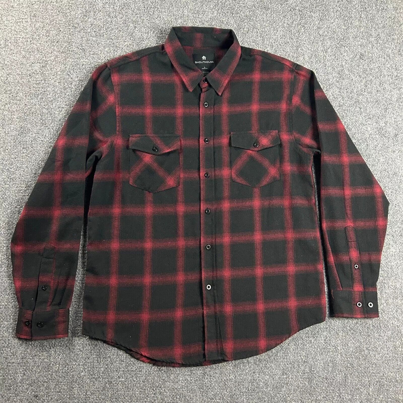 Other Shouthouse Flannel Shirt Mens Large Check Double Pockets Size US L / EU 52-54 / 3 - 1 Thumbnail