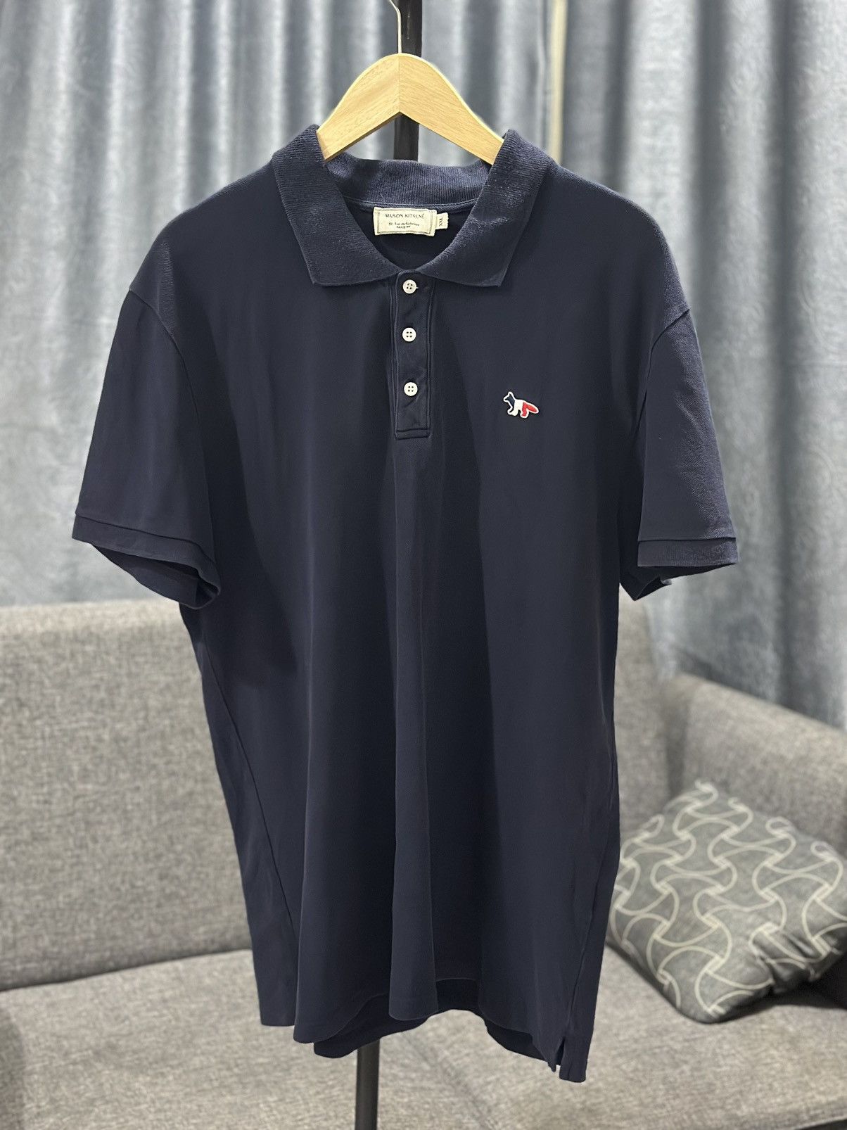 Maison Kitsune Maison Kitsune Fox Polo Shirt Size US XL / EU 56 / 4 - 6 Thumbnail