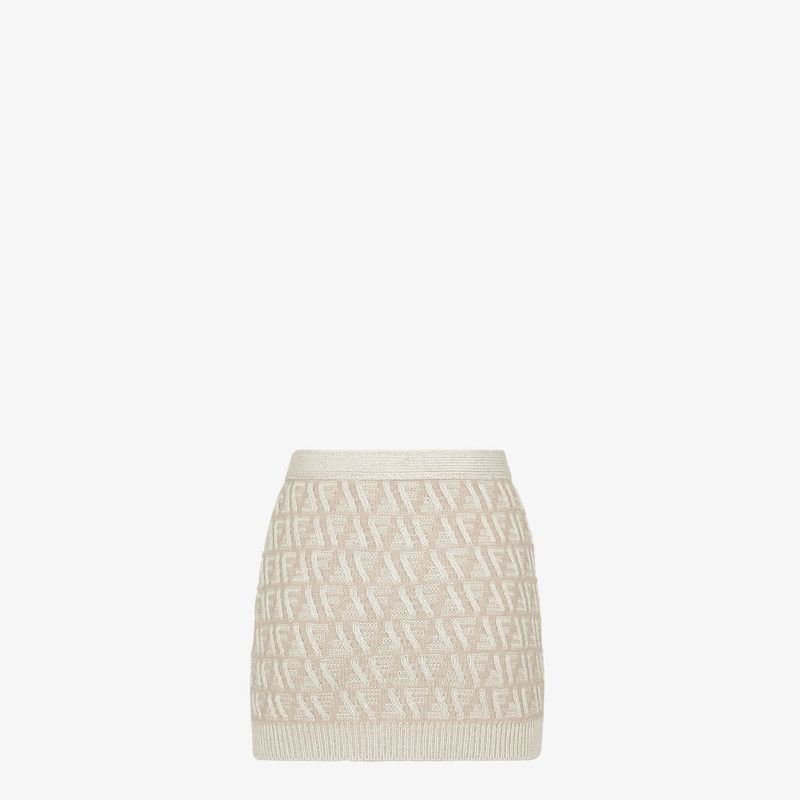 Fendi o1s1wg110326 Skirt in Beige Size 28" / US 6 / IT 42 - 2 Thumbnail