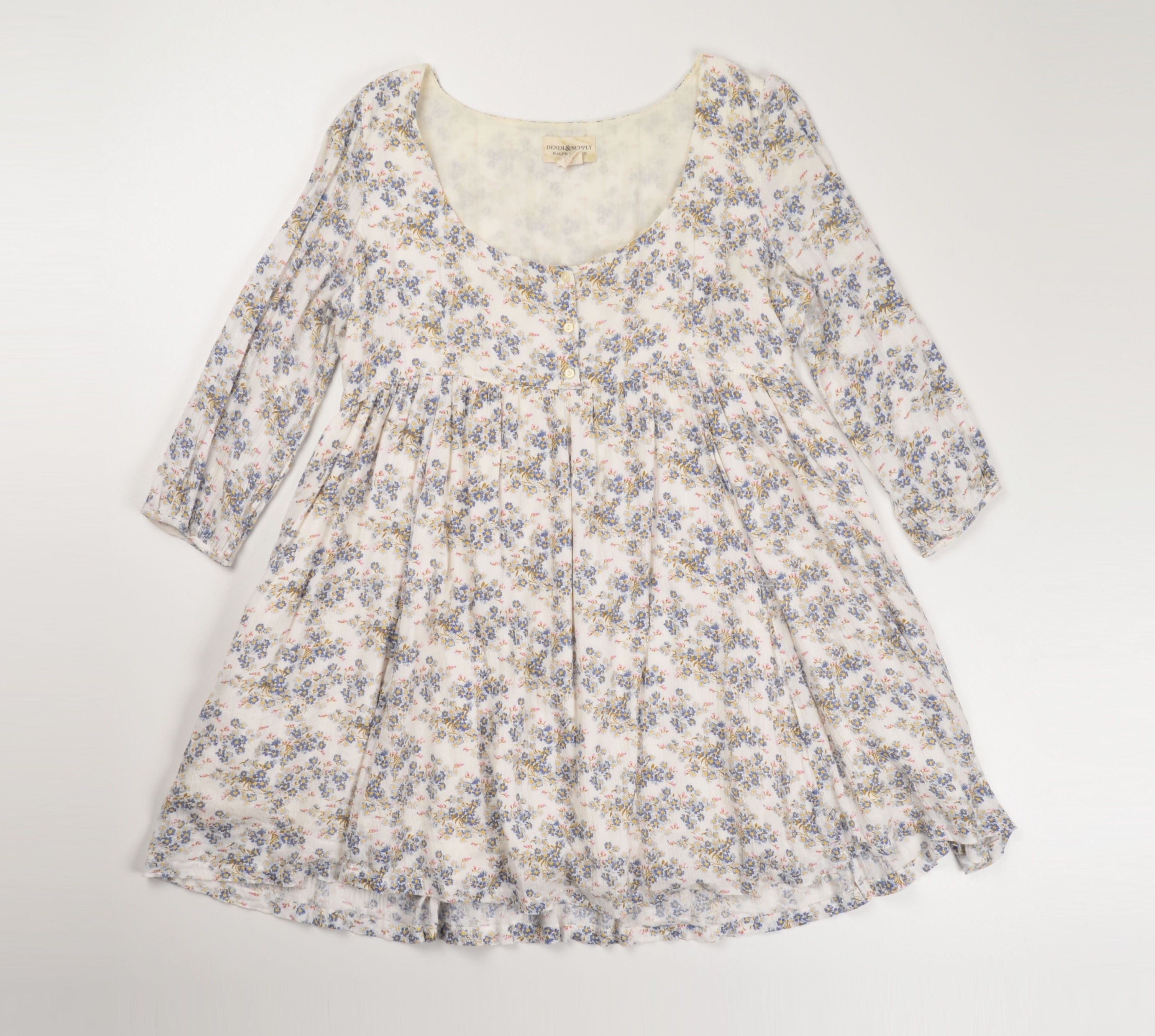 Denim & Supply Ralph Lauren Ralph Lauren Denim & Supply Floral Cottagecore Dress Size L / US 10 / IT 46 - 4 Thumbnail