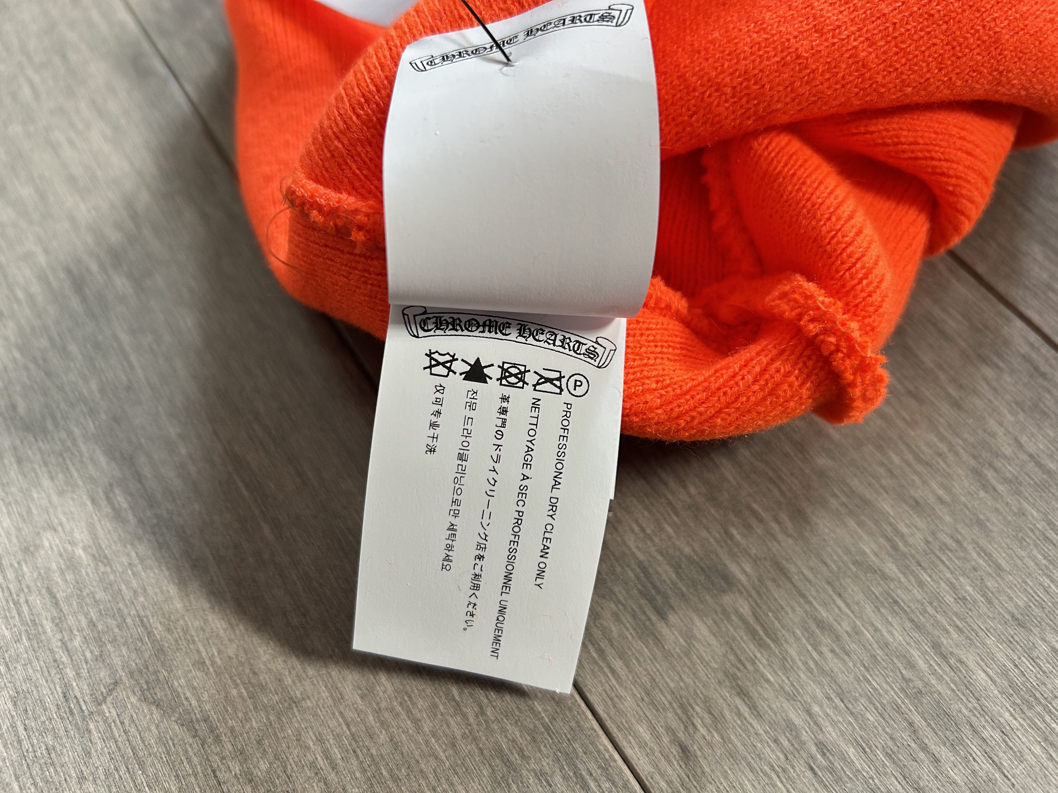 Chrome Hearts Chrome Hearts CH Logo Beanie Orange Size ONE SIZE - 4 Thumbnail