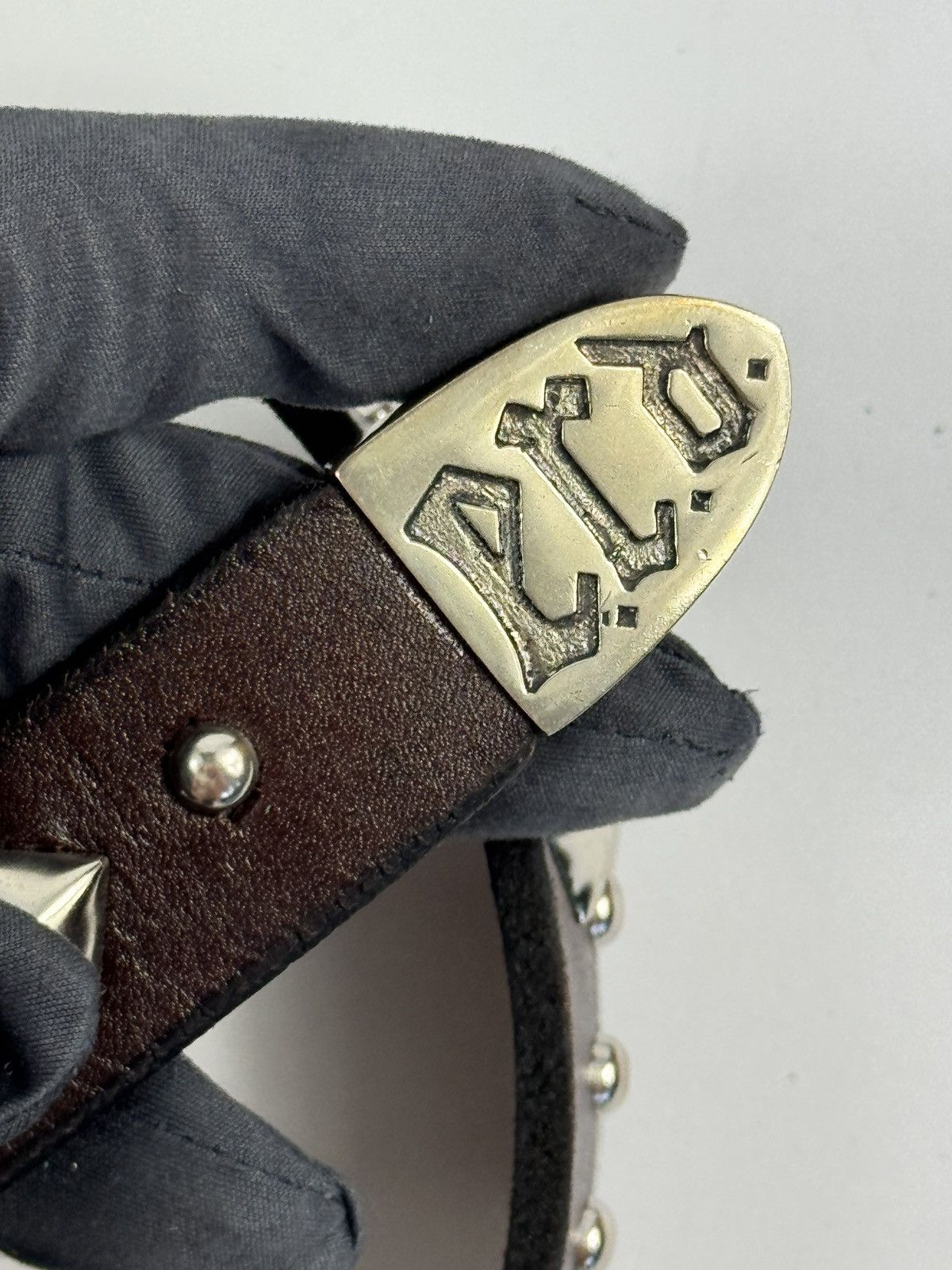 Enfants Riches Deprimes BAT DETAILED LEATHER BELT SIZE 105 Size 36 - 5 Thumbnail