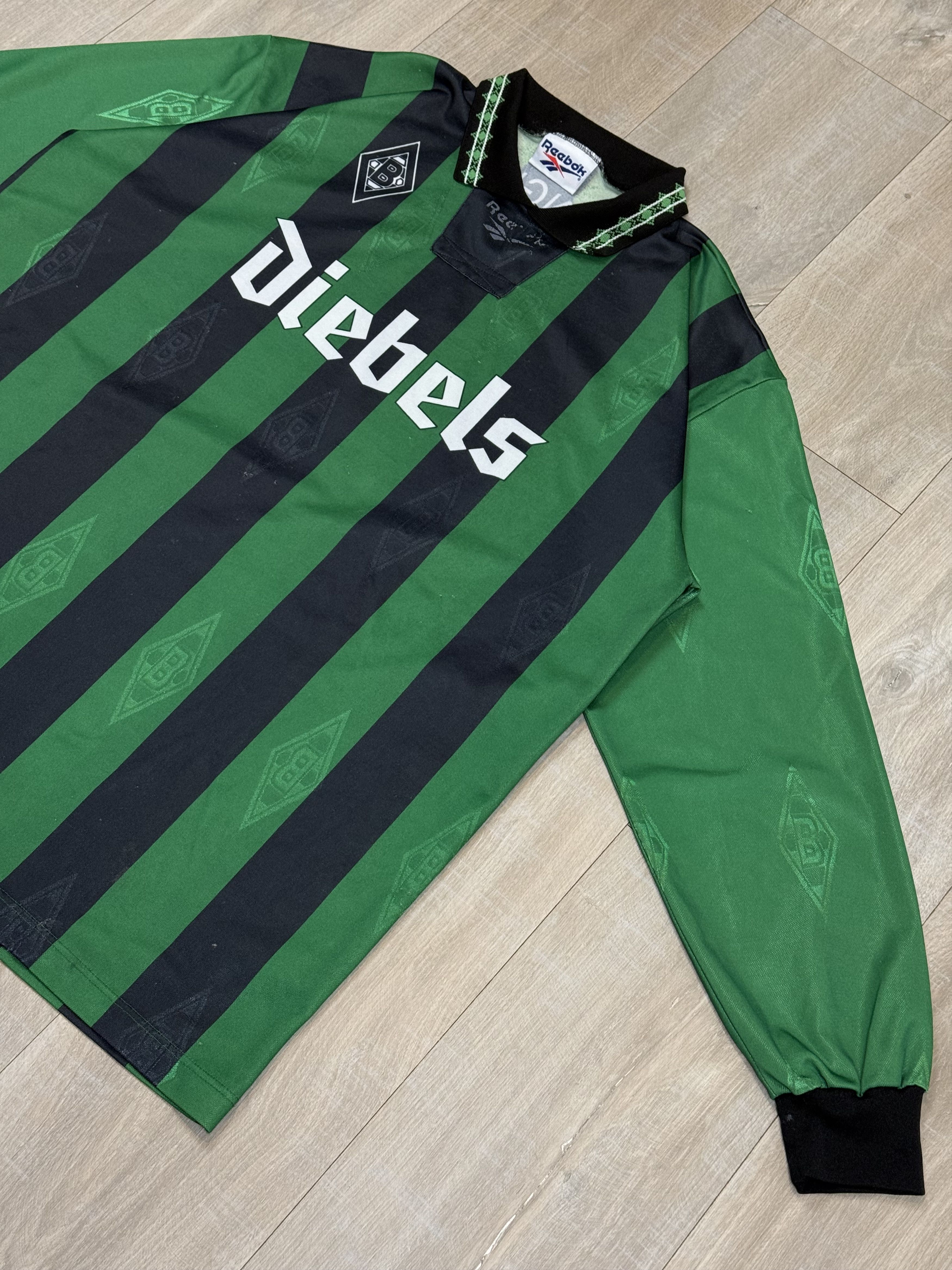 Reebok Reebok Borussia Monchengladbach 95/96 Awa Long Sleeve Soccer Size US XXL / EU 58 / 5 - 3 Thumbnail