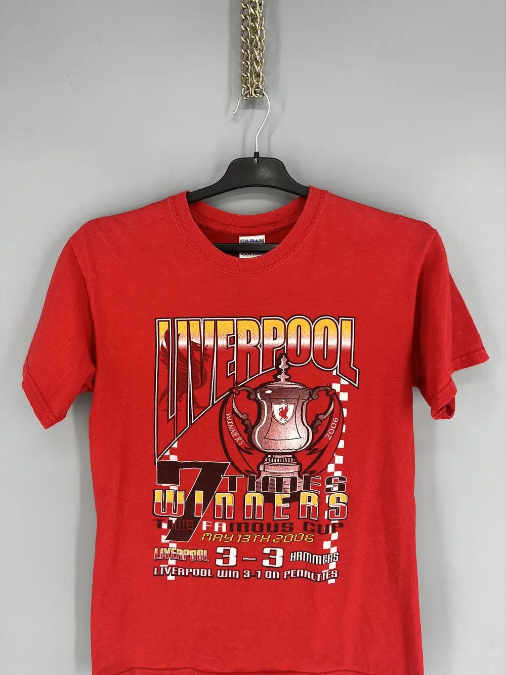 Vintage Vintage Football TShirt Champions League Liverpool Hammers Size US S / EU 44-46 / 1 - 6 Thumbnail