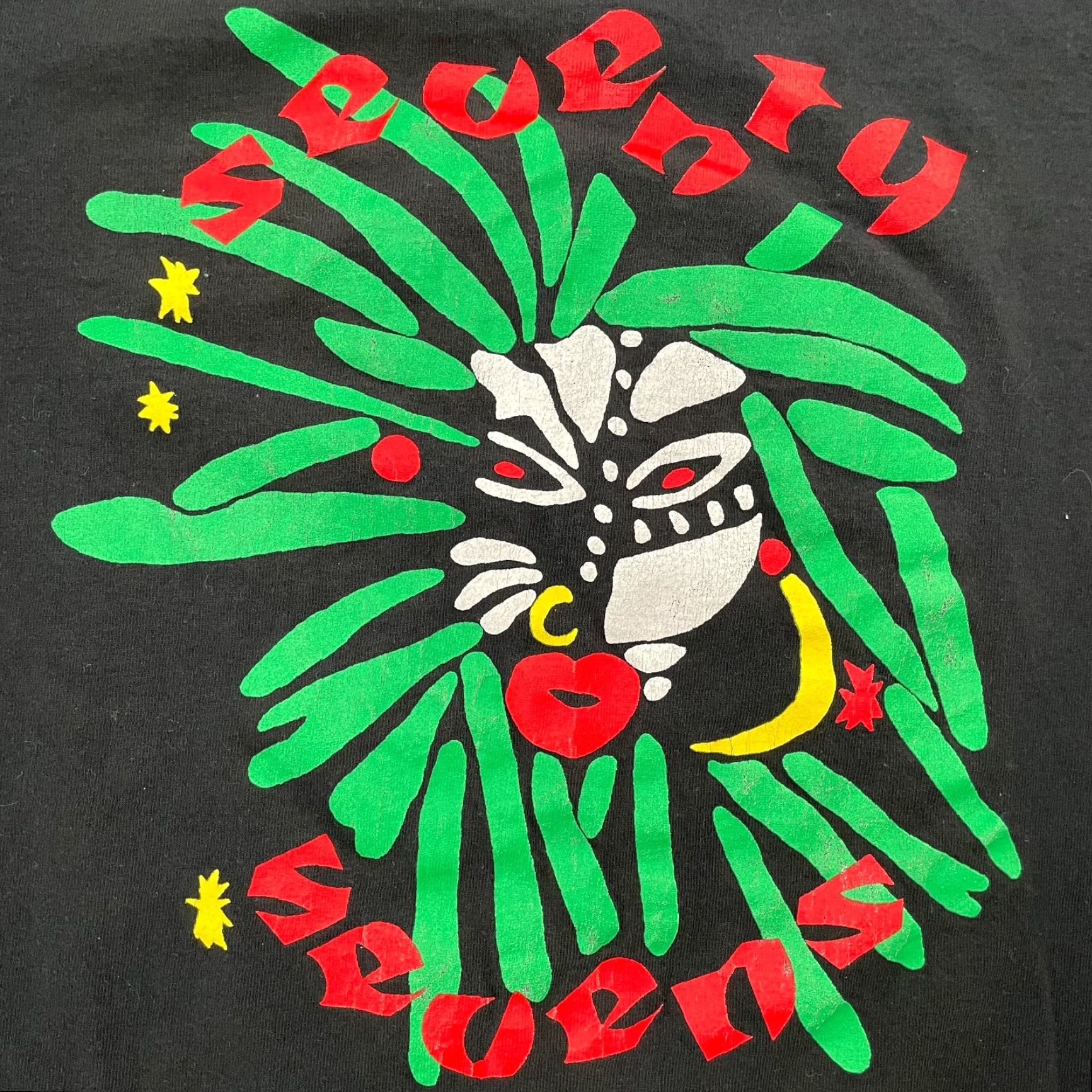 Fruit Of The Loom VINTAGE The Seventy Sevens Shirt Adult Large Black Pray Naked Rock Band Mens 90s Size US L / EU 52-54 / 3 - 5 Thumbnail