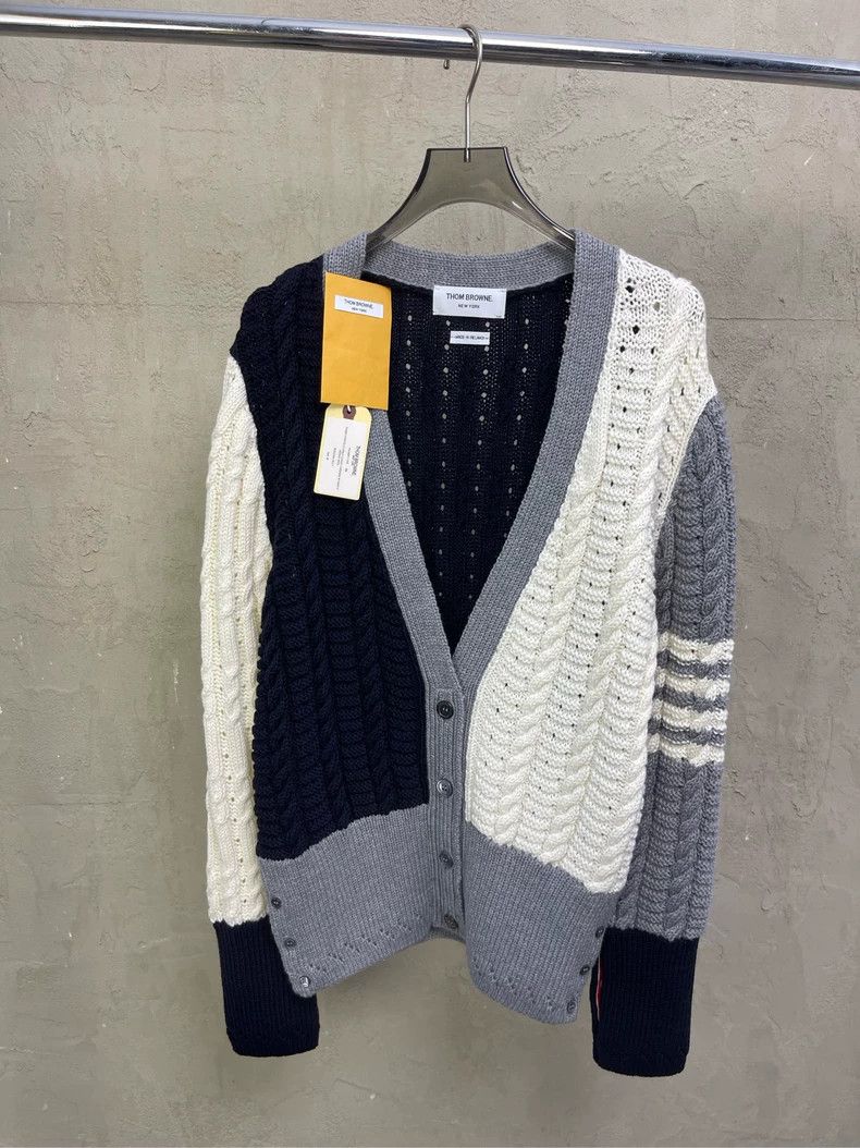 Thom Browne Thom browne White Tibetan blue color block four stripes thi Size US S / EU 44-46 / 1 - 1 Thumbnail