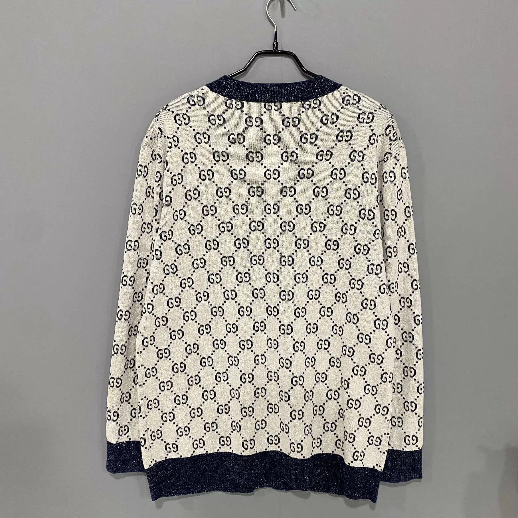 Gucci Gucci GG print black white cardigan S Size S / US 4 / IT 40 - 3 Thumbnail