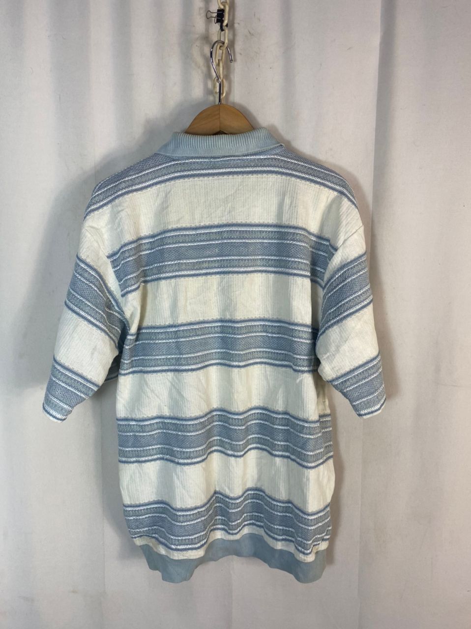 Japanese Brand × Vintage Vintage zealzip stripe polos shirt Size US L / EU 52-54 / 3 - 9 Thumbnail