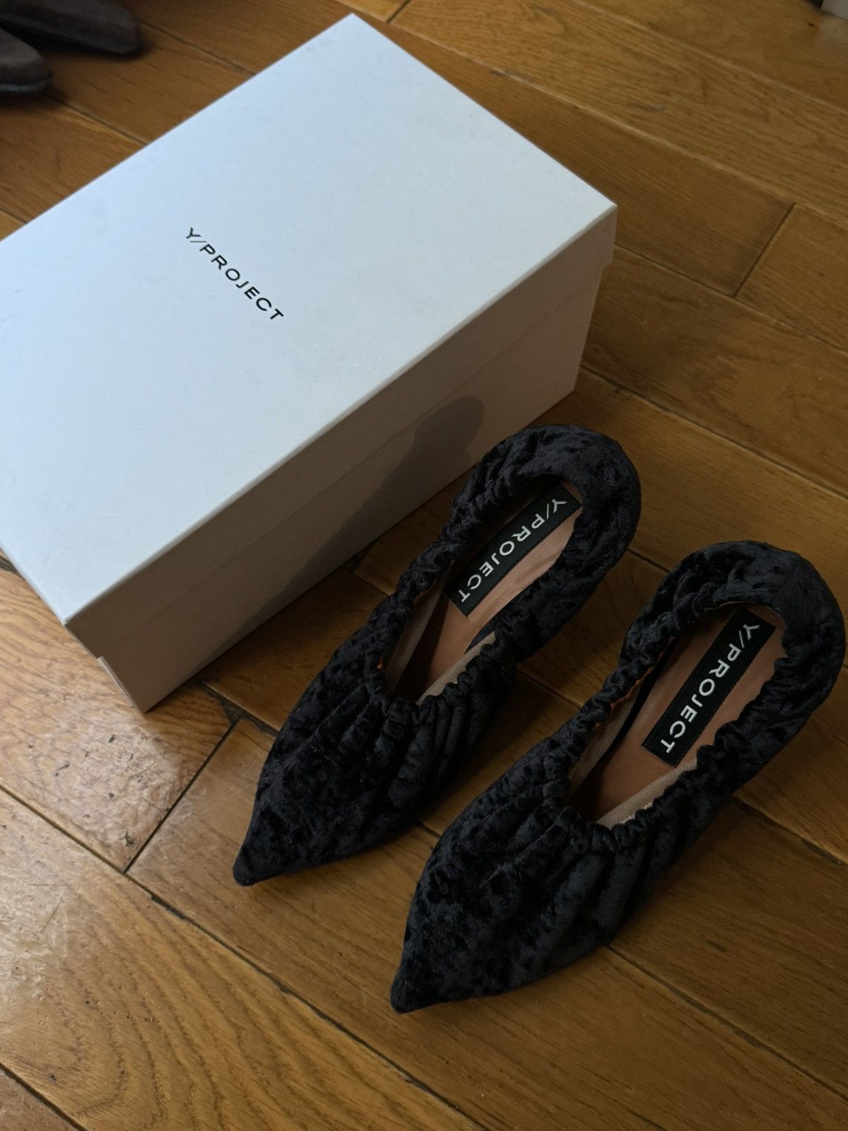 Y/Project Gathered velvet heels from Y/project Size US 6 / IT 36 - 2 Thumbnail