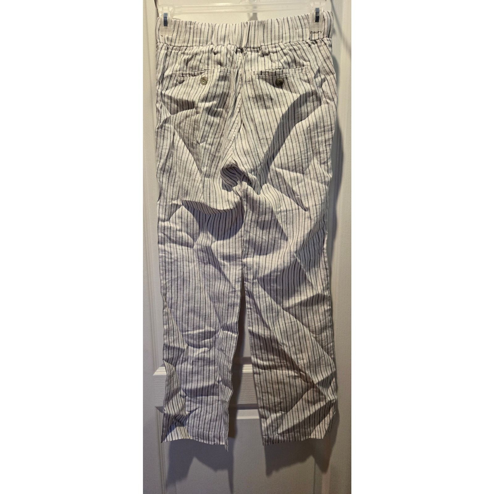 Athleta Athleta 100% linen striped pants sz 2 coastal Size 26" / US 2 / IT 38 - 2 Thumbnail