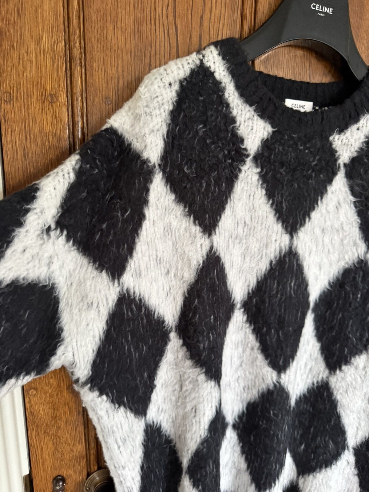 Celine $1.6k 🤑 SS23 Celine black white surfer sweater Hedi L Size US L / EU 52-54 / 3 - 16 Thumbnail