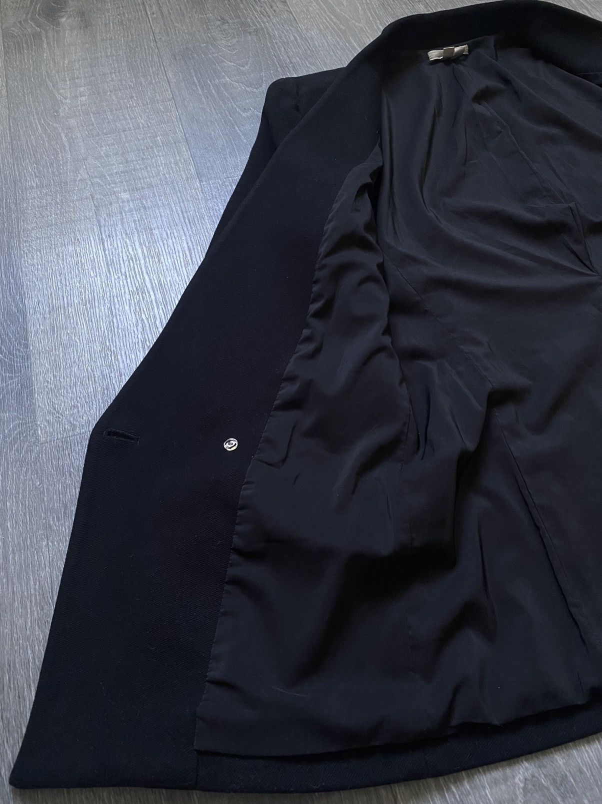 Helmut Lang Women’s Helmut Lang Made in USA Black Viscose Blazer Jacket Size M / US 6-8 / IT 42-44 - 9 Thumbnail