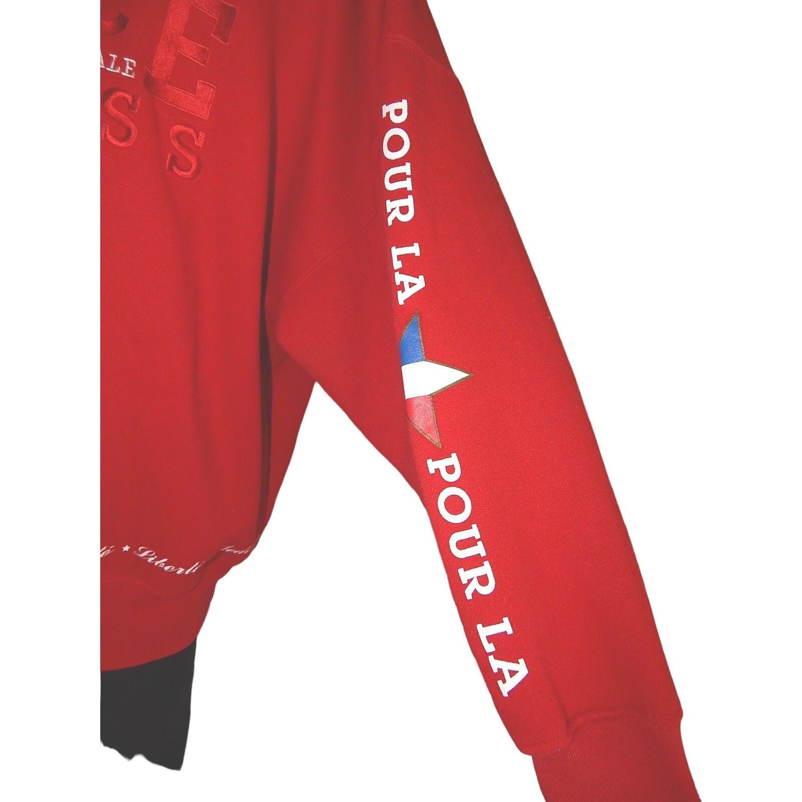 Express Vtg Express Red FRANCE 1/2 Zip HiP HoP SweatShirt Size US XL / EU 56 / 4 - 3 Thumbnail