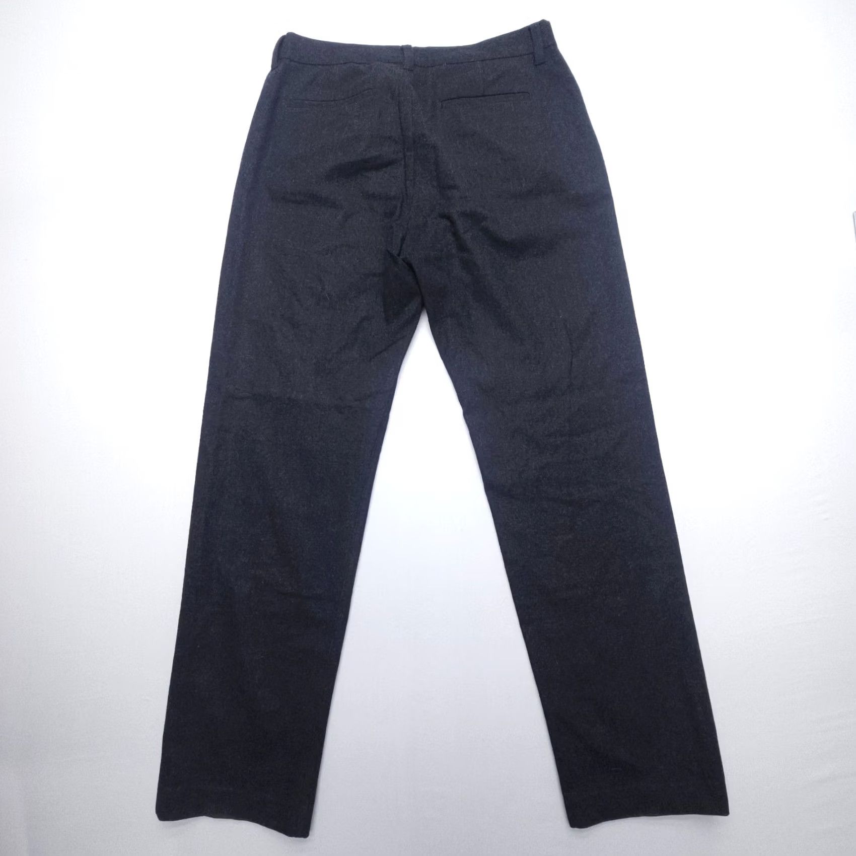 Banana Republic Banana Republic Dress Pants Mens 34 Long Black Wool Polyester 5-Pocket Flat Front Regular Straight Vintage: No Size US 34 / EU 50 - 2 Thumbnail
