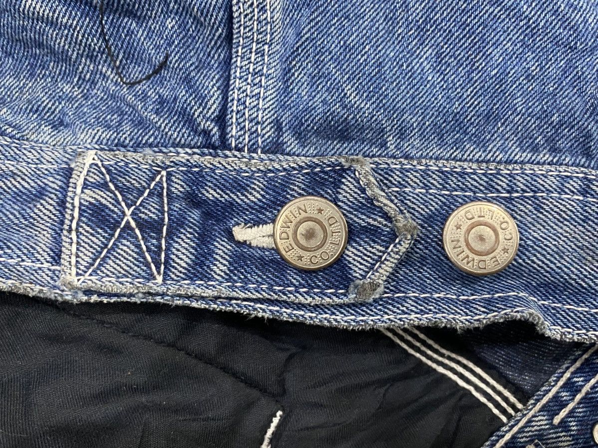 Edwin Vintage EDWIN Denim Jacket Button Double Pocket Size US L / EU 52-54 / 3 - 21 Thumbnail