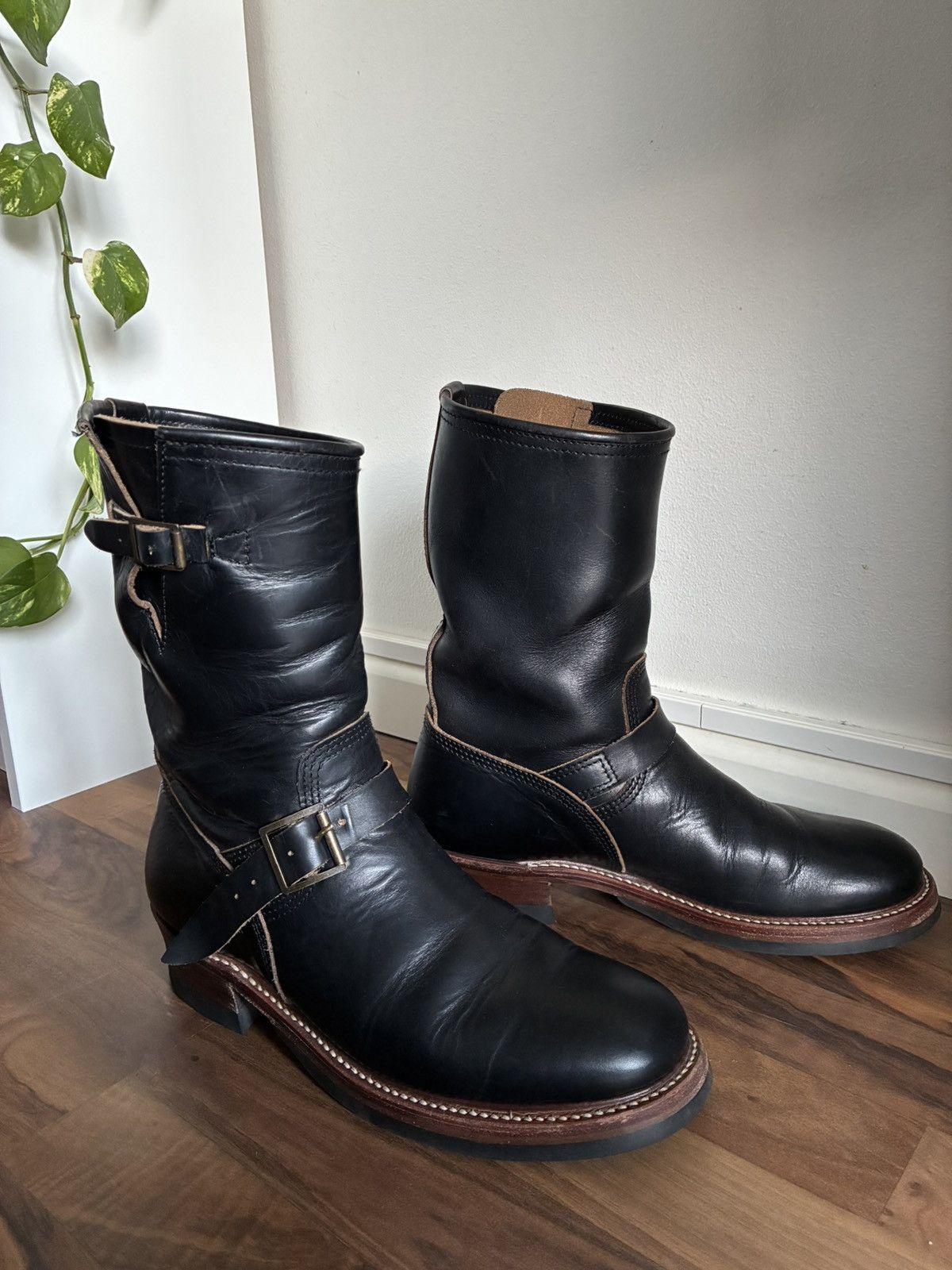 John Lofgren Wabash Engineer Boots LK-003 Horween Black CXL