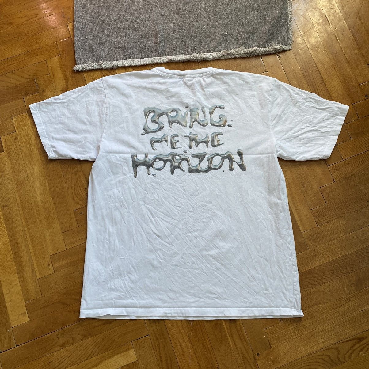 Band Tees BRING ME THE HORIZON Y2K CRAZY CHROME PRINT T SHIRT Size US XL / EU 56 / 4 - 2 Thumbnail