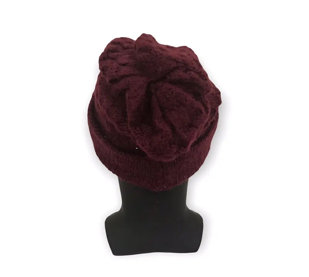 Japanese Brand × Vintage Japanese Brand Plain Knit Beanie Hat Size ONE SIZE - 4 Thumbnail