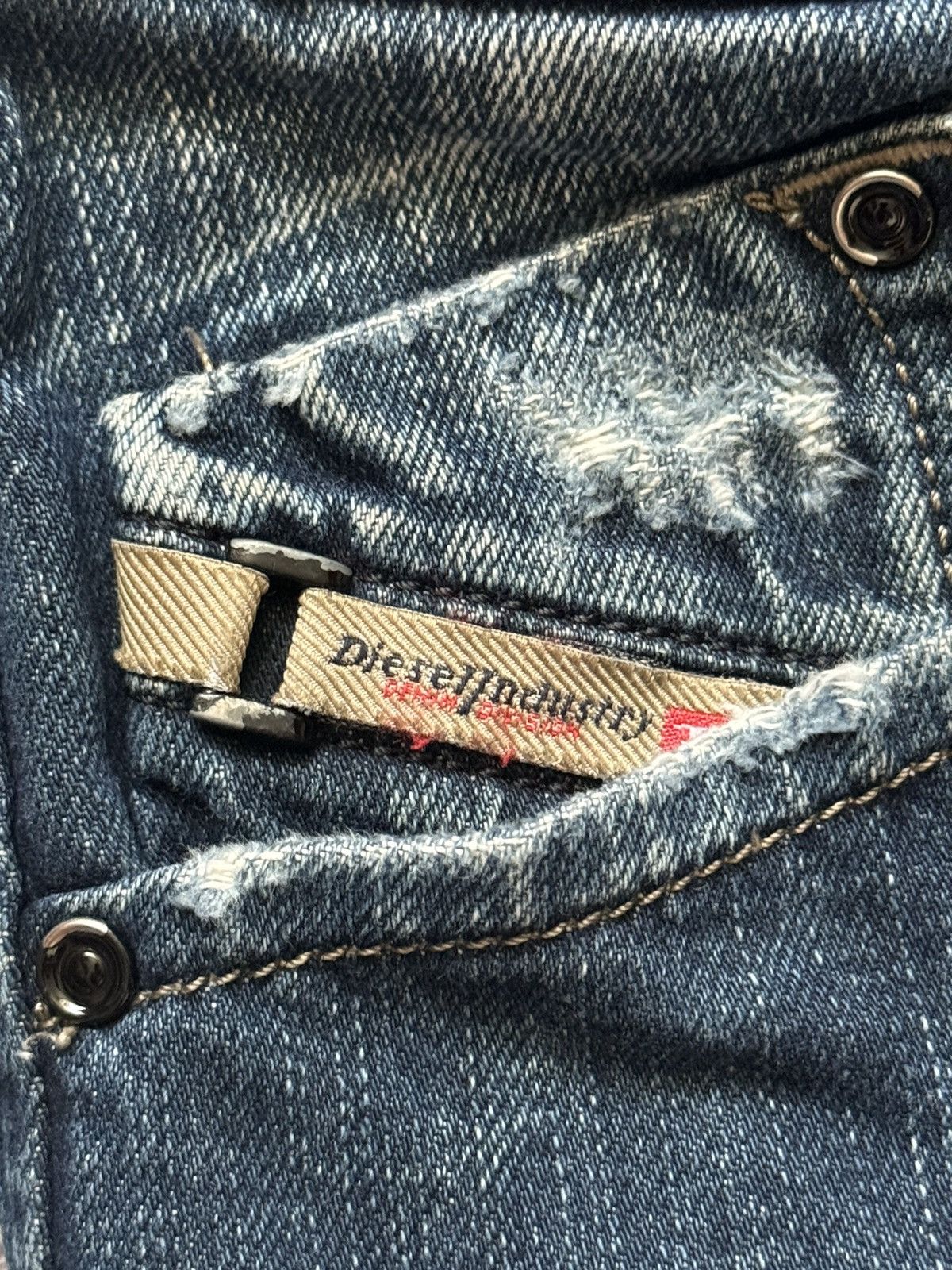 Diesel × Diesel Black Gold Diesel 34/34 denim pant trouser Jean chino distressed Size US 34 / EU 50 - 10 Thumbnail