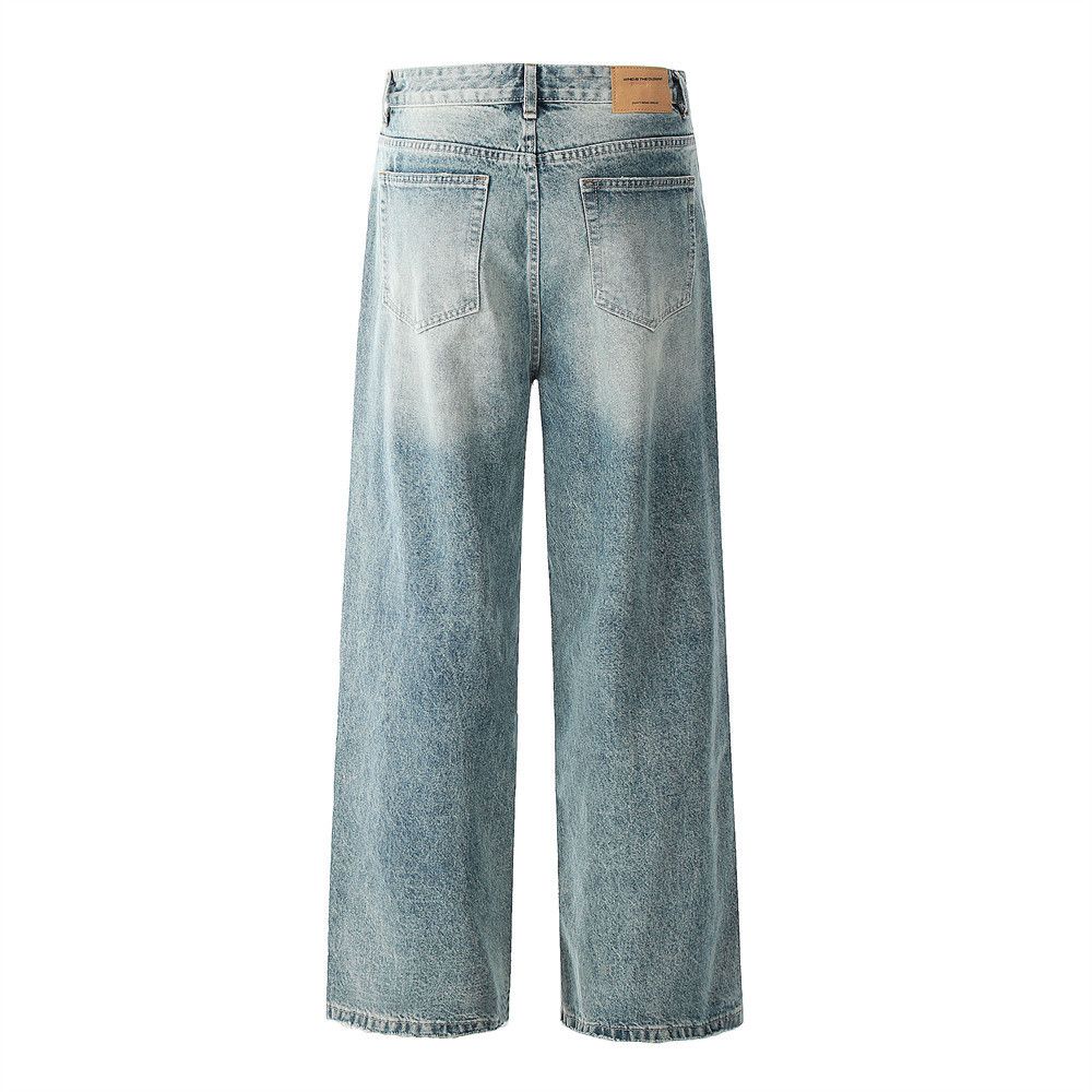 Vintage Men's street style gradient washed ripped jeans Size US 32 / EU 48 - 2 Thumbnail