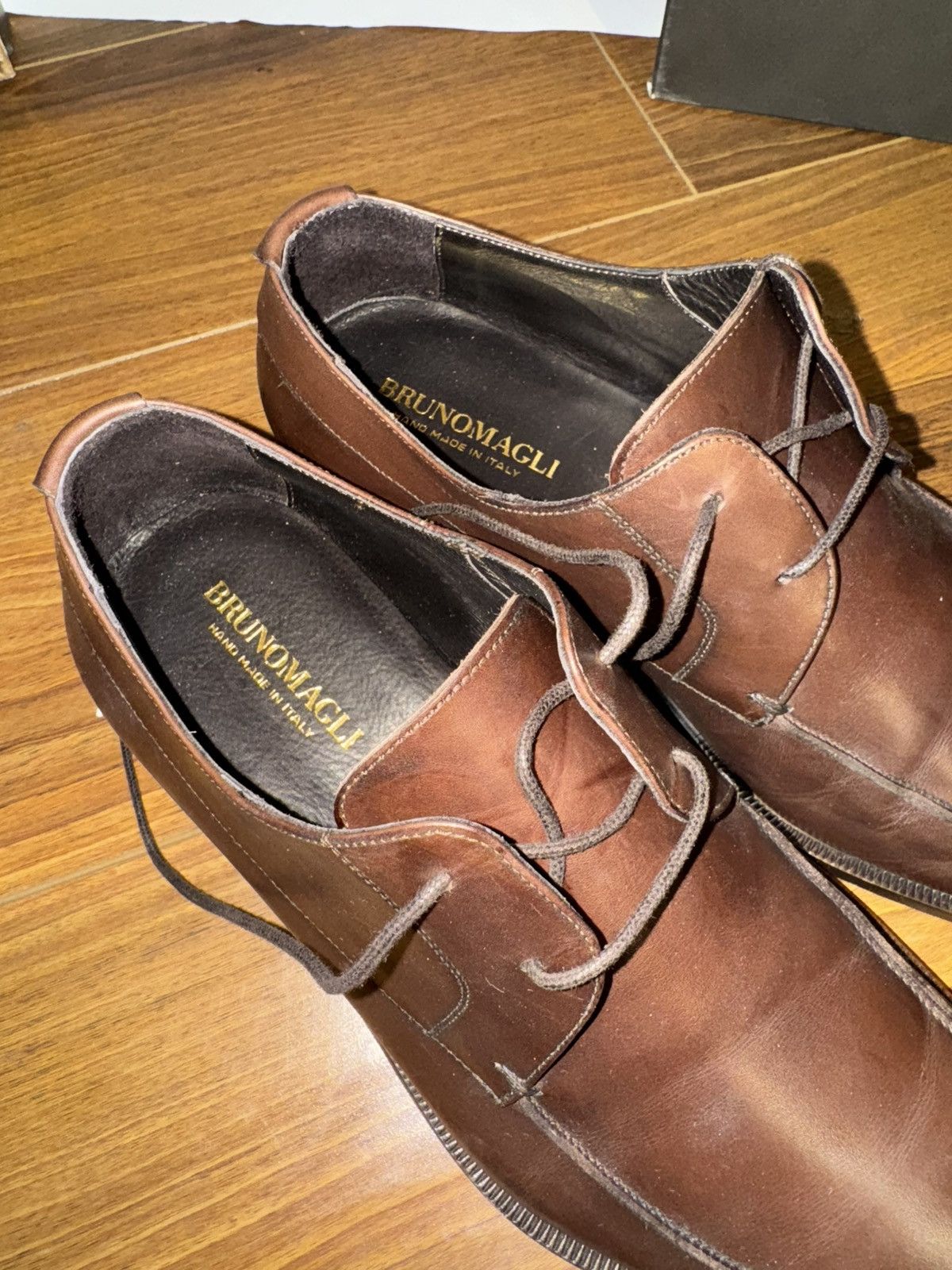 Bruno Magli Bruno Magi “Manola” Dark Brown Formal Oxford Shoes Size US 8 / EU 41 - 5 Thumbnail