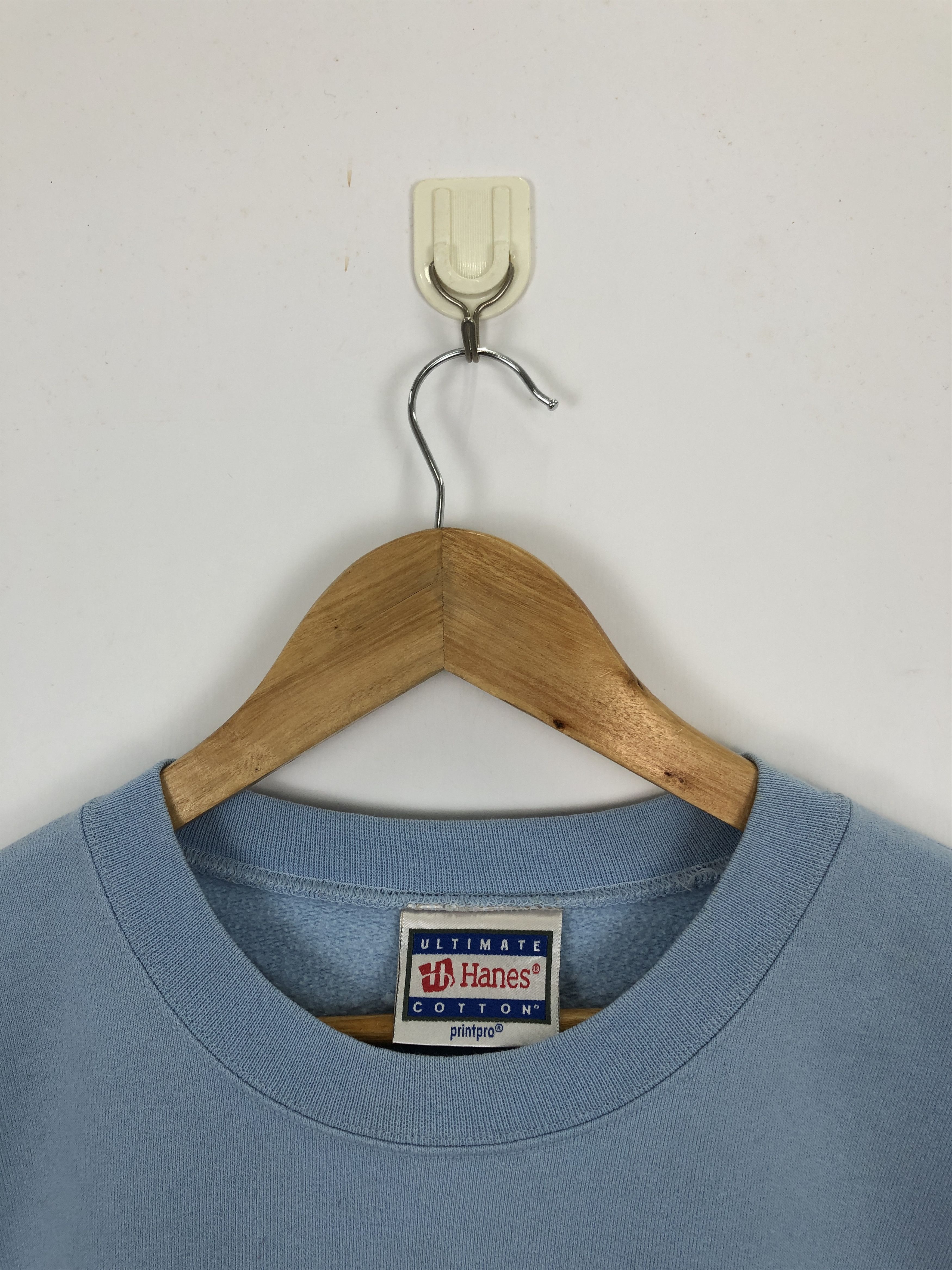 Hanes × Vintage Vintage 90s Hanes Pullover Crewneck Blank Sweatshirt Size US XXL / EU 58 / 5 - 8 Thumbnail