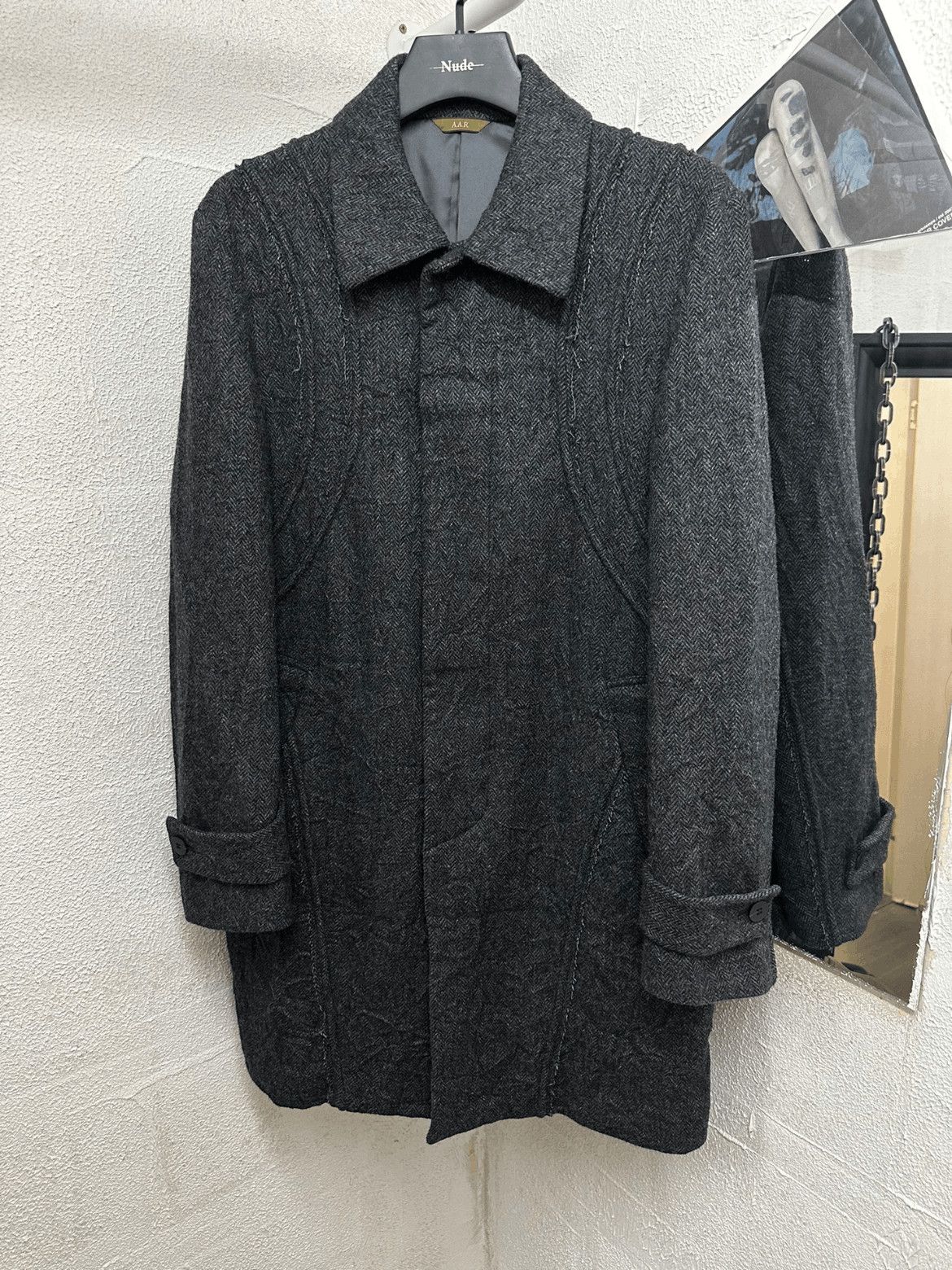 Yohji Yamamoto AAR Distressed Wool Coat