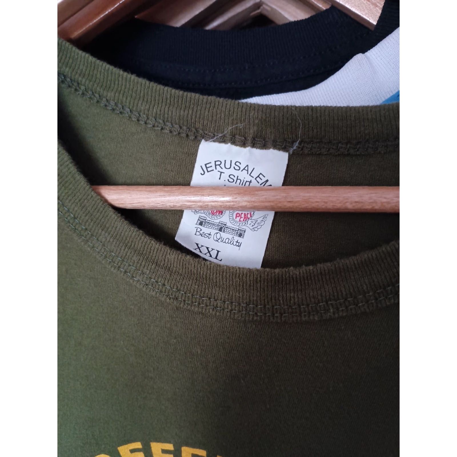 Vintage VINTAGE Tourist T-shirt IDF Israel Size XL Hebrew Military Special Forces Shirt Men Green Military Israel XL Mens Size US XL / EU 56 / 4 - 2 Thumbnail
