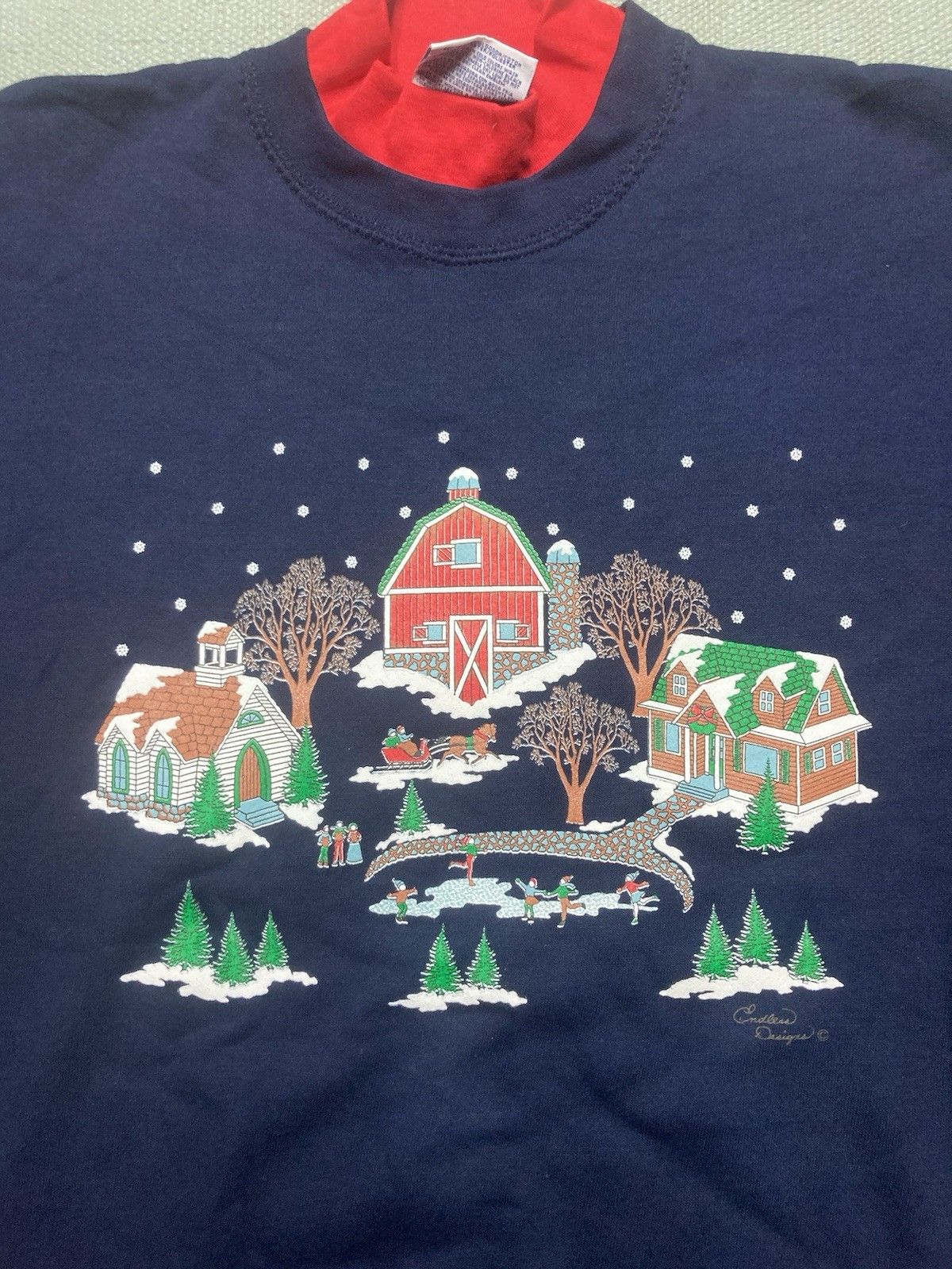 Vintage NEW Vintage 90s sweatshirt endless designs Christmas NWT XXL Size US XXL / EU 58 / 5 - 2 Thumbnail