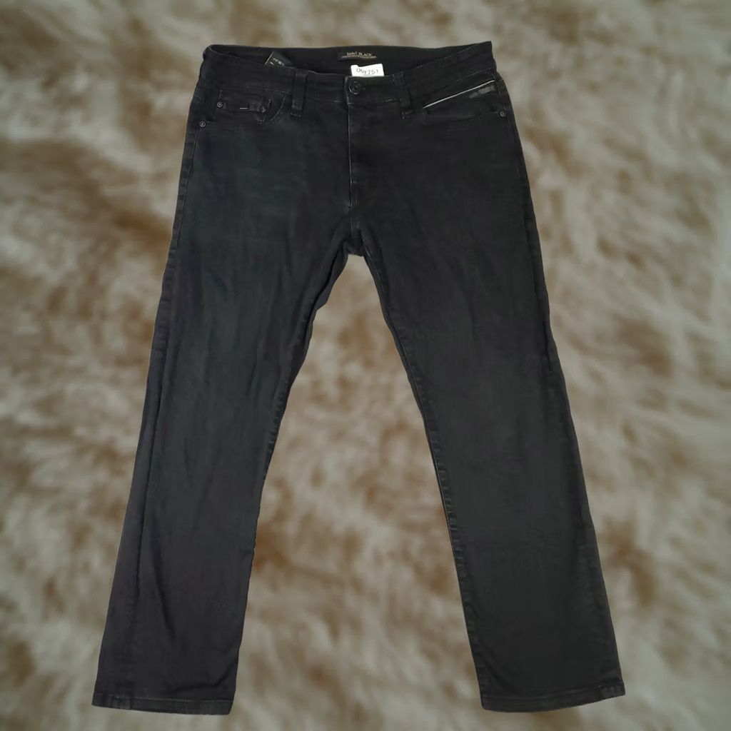 Vintage Mavi Jeans Mens Size 36x28 Black Straight Leg 5 Pocket Denim Pants Jeans Size US 36 / EU 52 - 1 Thumbnail