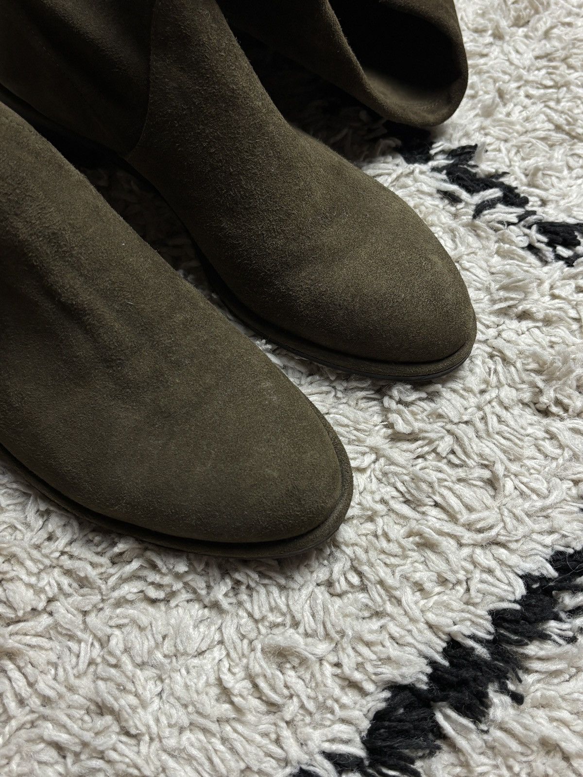 Stuart Weitzman Stuart Weitzman Lowland Suede Designer Dark Green Boots Size US 9 / IT 39 - 8 Thumbnail