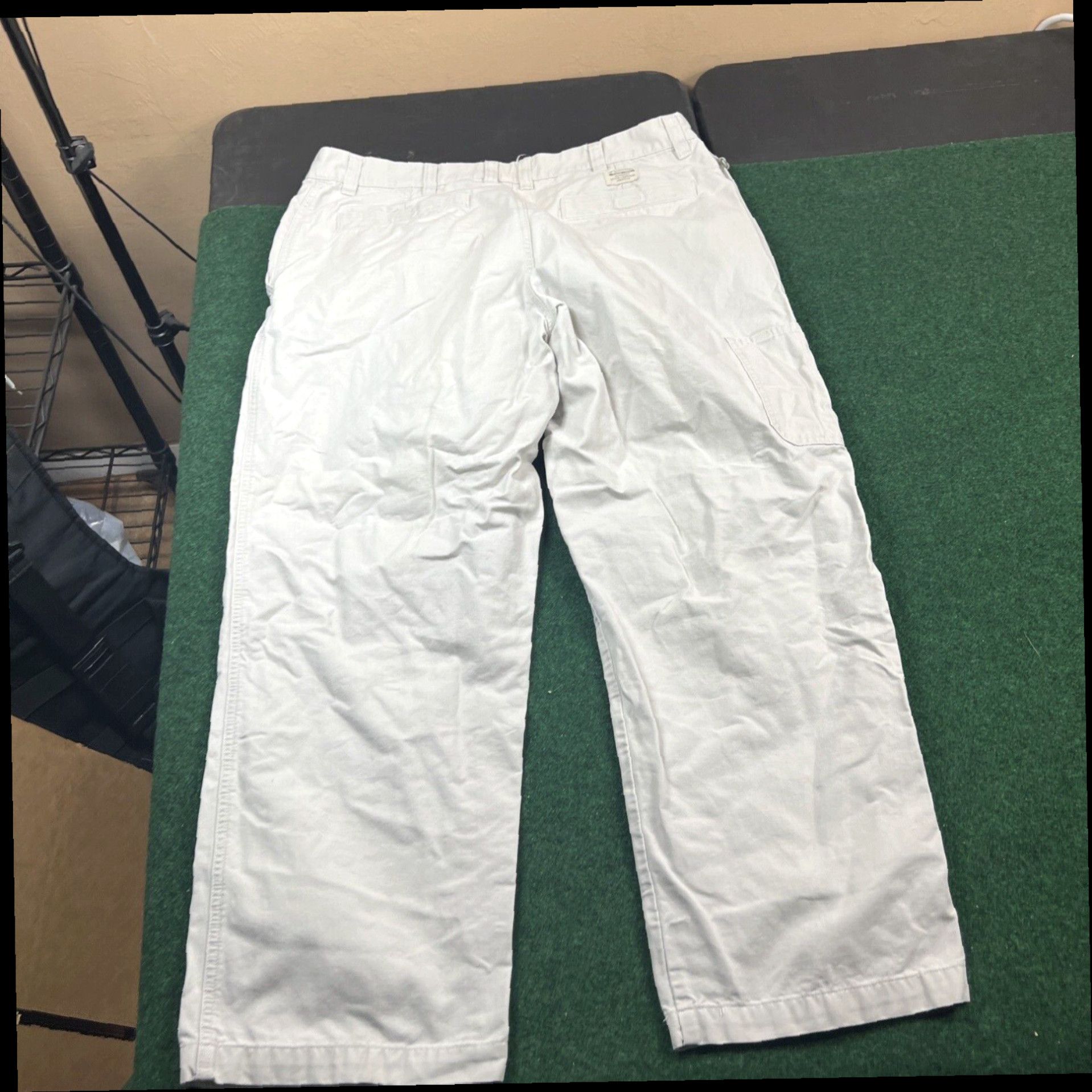 Vintage Mens Columbia Sportswear Zip Pocket Pants 40x32 Khaki Slack Chino Trouser Size US 40 / EU 56 - 6 Thumbnail